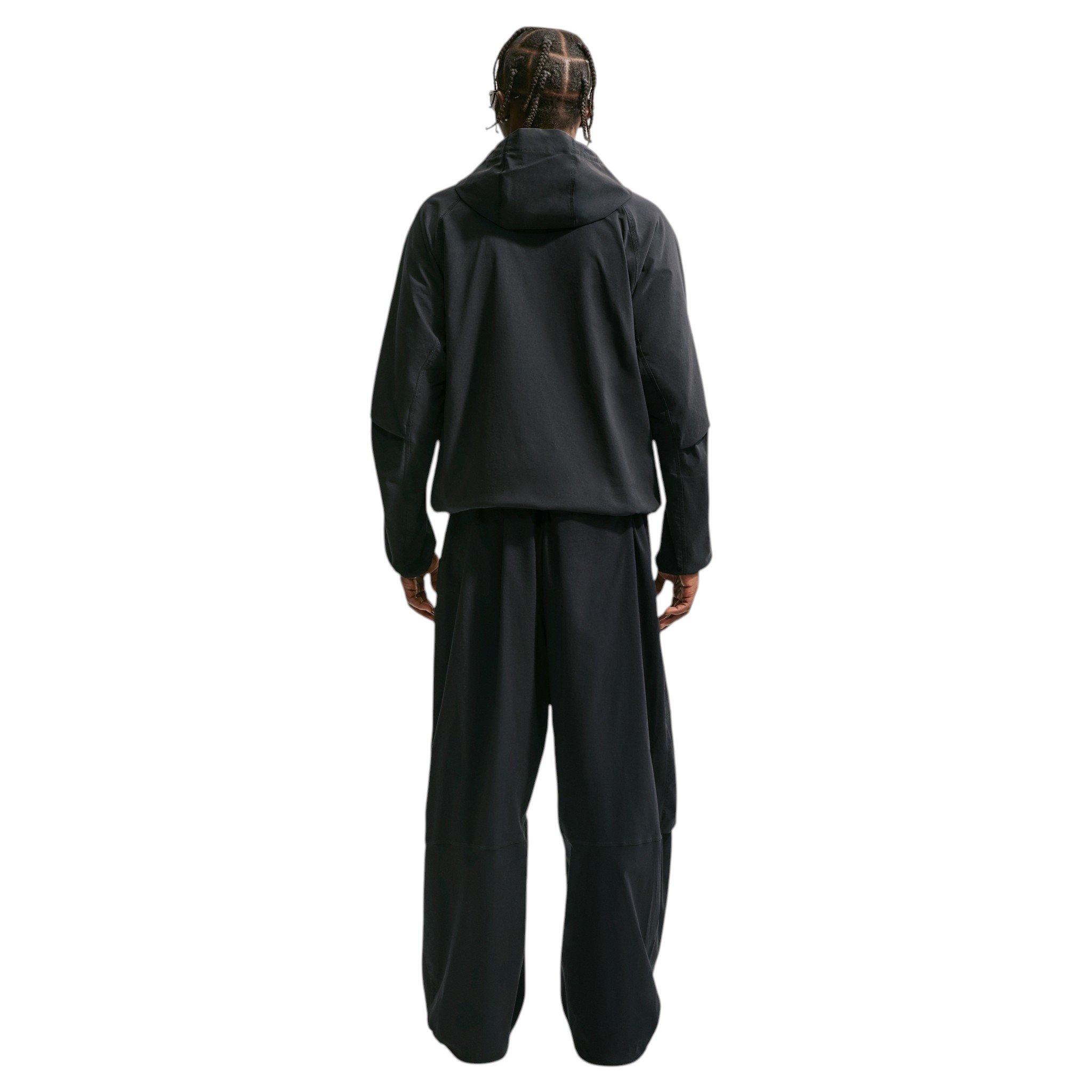 Nike Men's Tech Dri-FIT Woven Full-Zip Windrunner Jacket - BLACK Thumbnail View 6