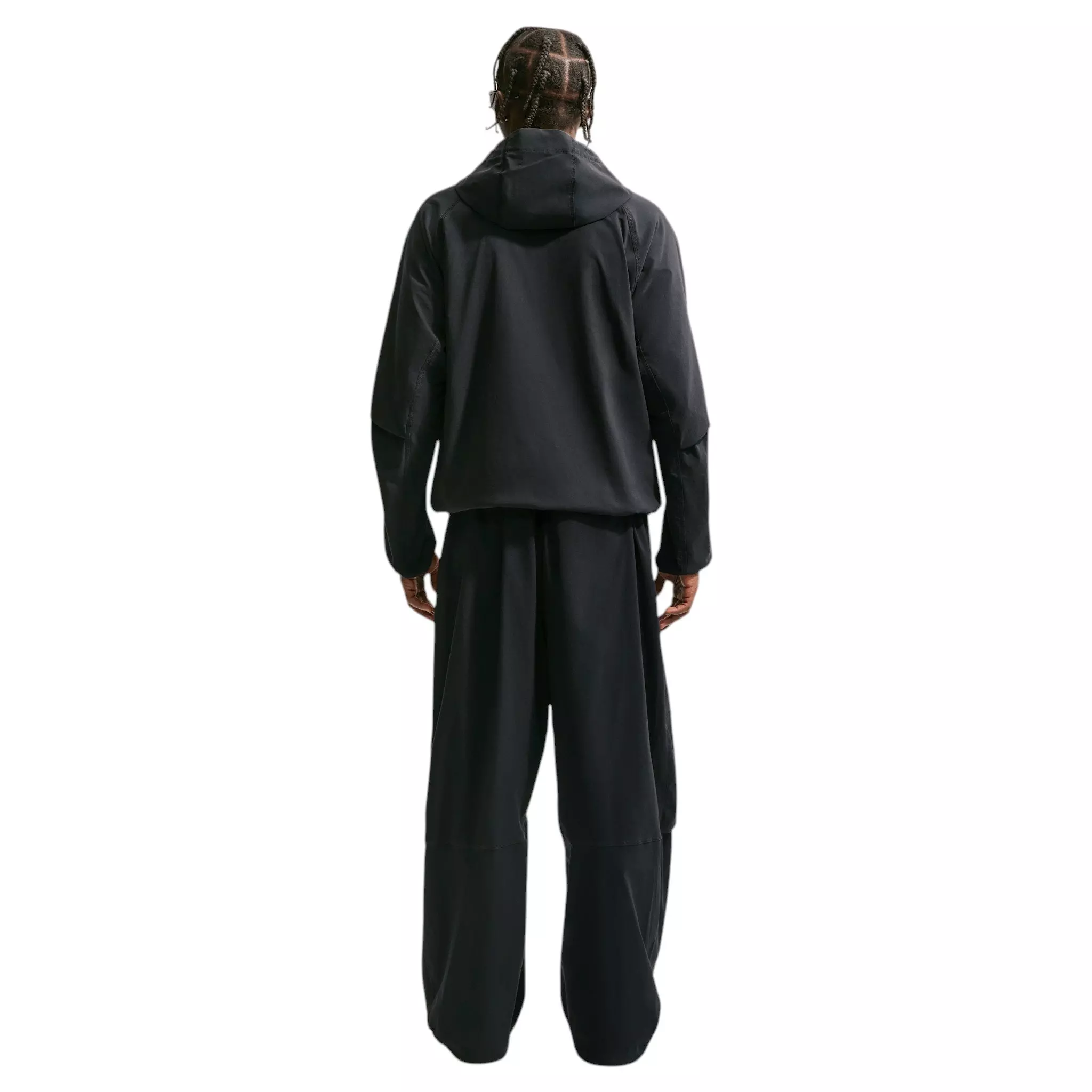 Nike Men's Tech Dri-FIT Woven Full-Zip Windrunner Jacket - BLACK