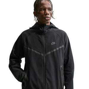 Nike Men's Tech Dri-FIT Woven Full-Zip Windrunner Jacket - BLACK