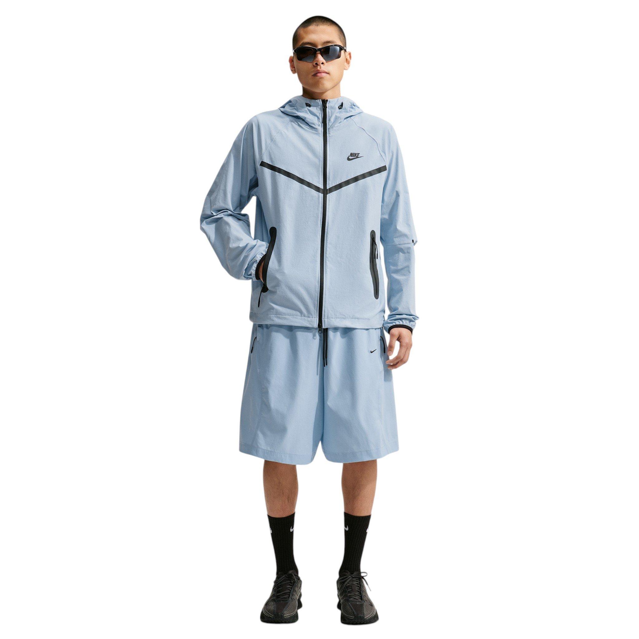 Nike Men's Tech Dri-FIT Woven Full-Zip Windrunner Jacket - BLUE