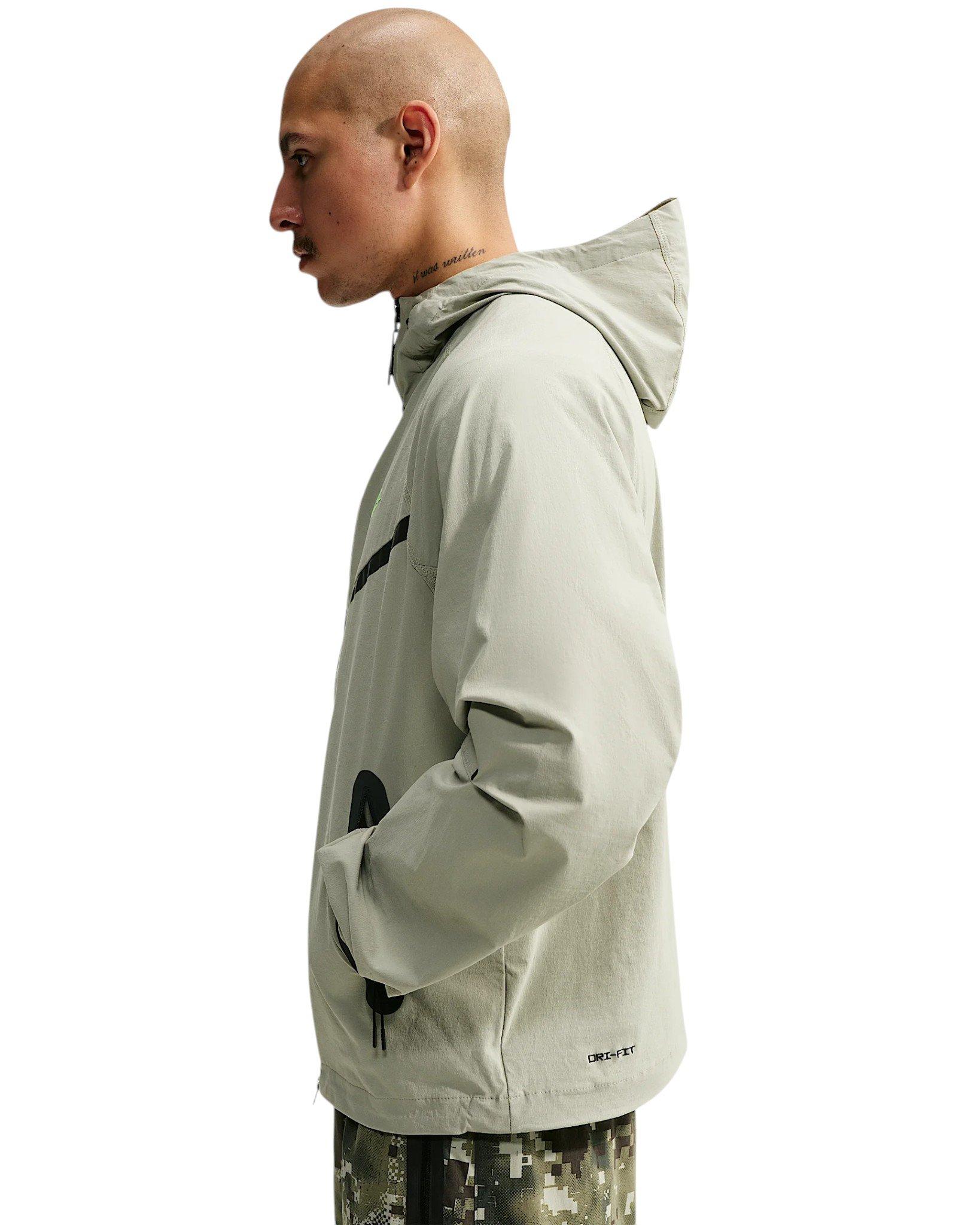 Nike Men's Tech Dri-FIT Woven Full-Zip Windrunner Jacket - GREEN