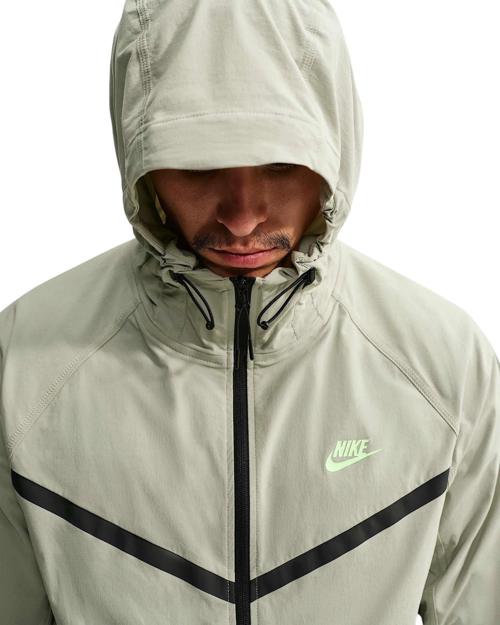 Nike Men's Tech Dri-FIT Woven Full-Zip Windrunner Jacket - GREEN
