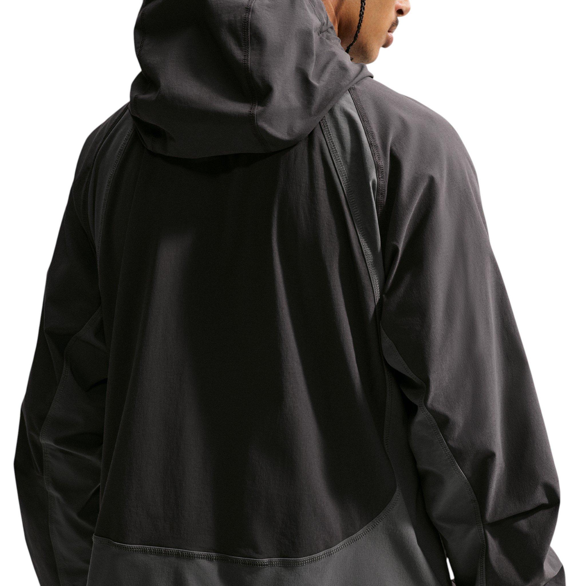 Nike Men's Tech Dri-FIT Woven Full-Zip Color-Block Windrunner Jacket - Anthracite/Iron Grey/Black - ANTHRACITE/GREY/BLACK Thumbnail View 2