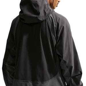 Nike Men's Tech Dri-FIT Woven Full-Zip Color-Block Windrunner Jacket - Anthracite/Iron Grey/Black - ANTHRACITE/GREY/BLACK