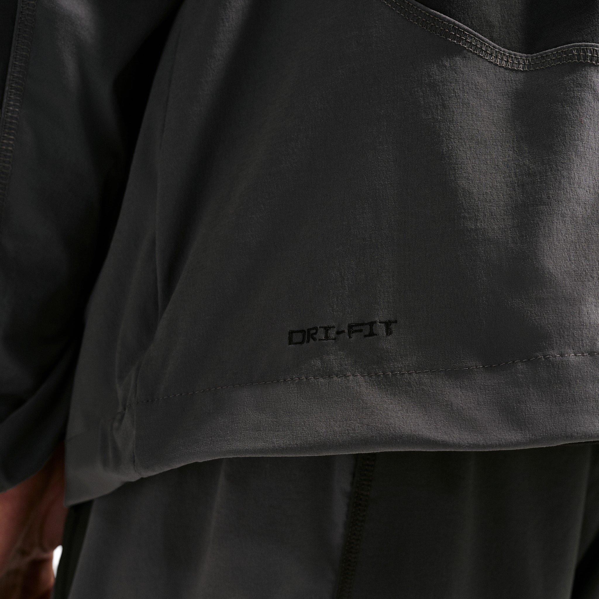 Nike Men's Tech Dri-FIT Woven Full-Zip Color-Block Windrunner Jacket - Anthracite/Iron Grey/Black - ANTHRACITE/GREY/BLACK Thumbnail View 5