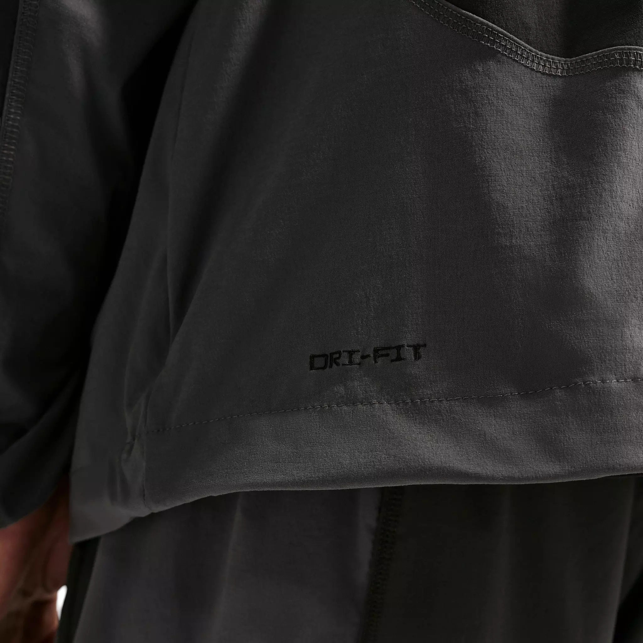 Nike Men's Tech Dri-FIT Woven Full-Zip Color-Block Windrunner Jacket - Anthracite/Iron Grey/Black - ANTHRACITE/GREY/BLACK