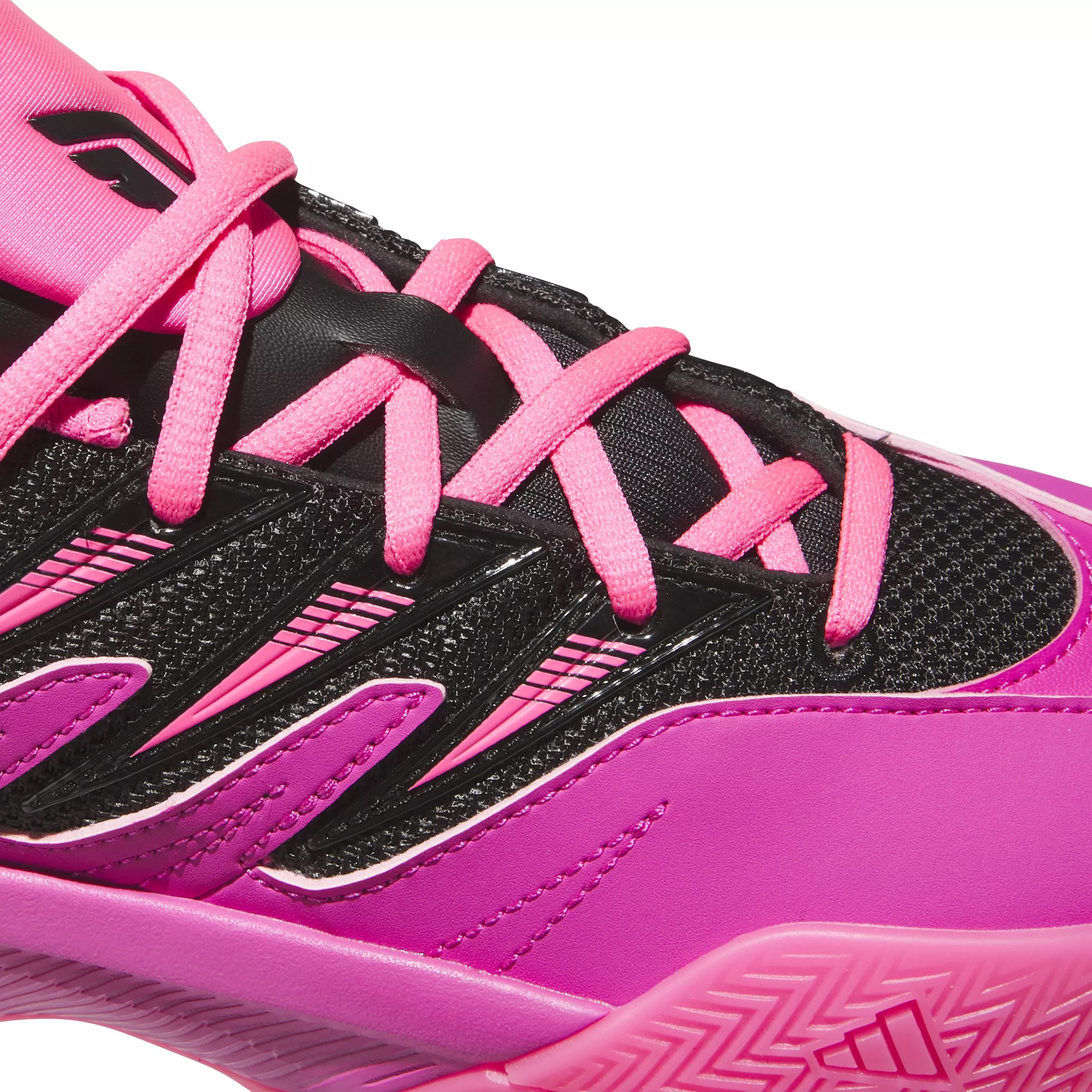 adidas Dame Certified 3 "Lucid Fuchsia/Core Black/Lucid Pink" Grade School Boys' Basketball Shoe - FUCHSIA/BLACK/PINK