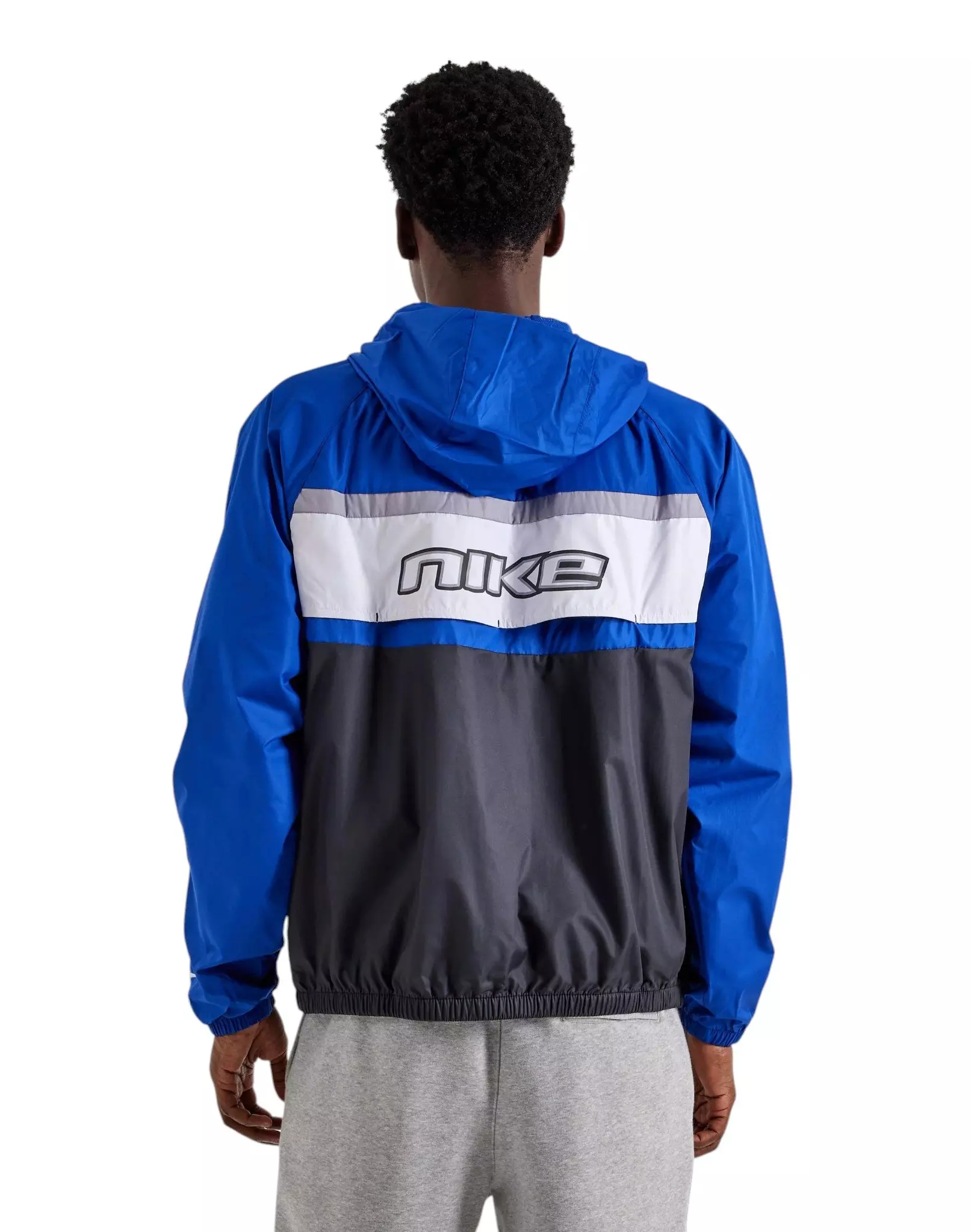 Nike Men's Windruner Lined 26 Remix Jacket - Blue - BLUE