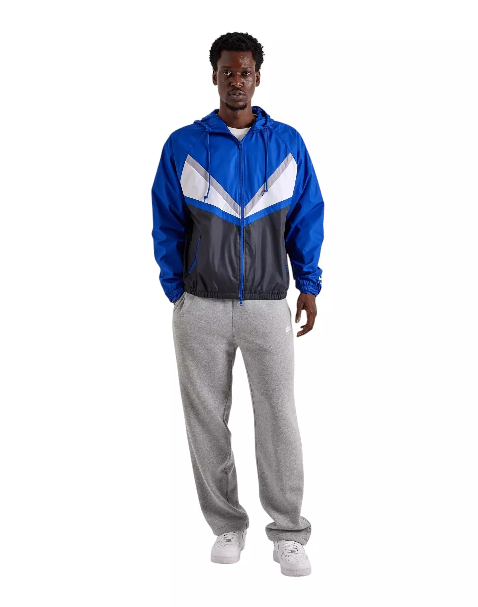 Nike Men's Windruner Lined 26 Remix Jacket - Blue - BLUE