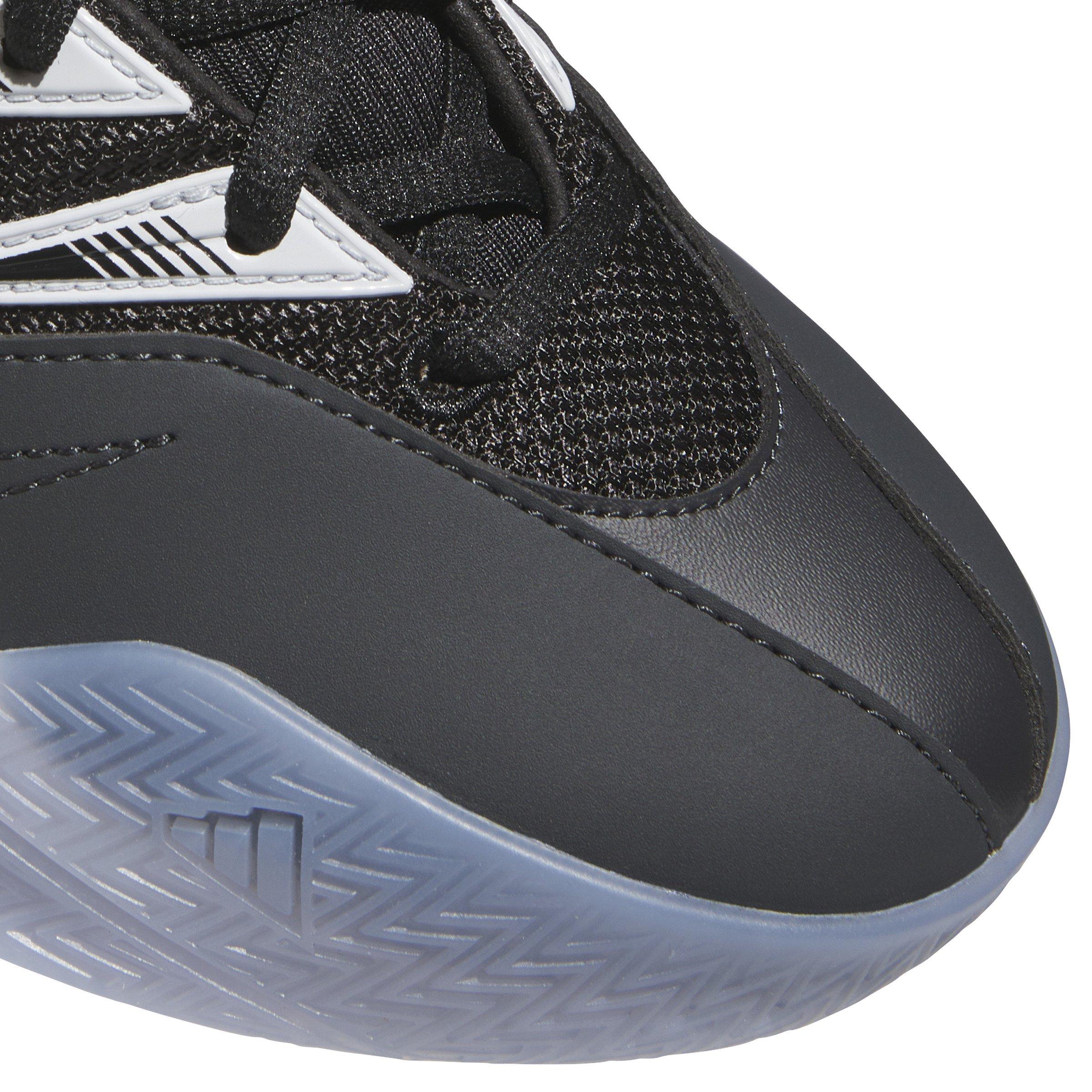 adidas Dame Certified 3 "Core Black/Clear Grey/Carbon" Grade School Boys' Basketball Shoe - BLACK/GREY/CARBON Thumbnail View 5