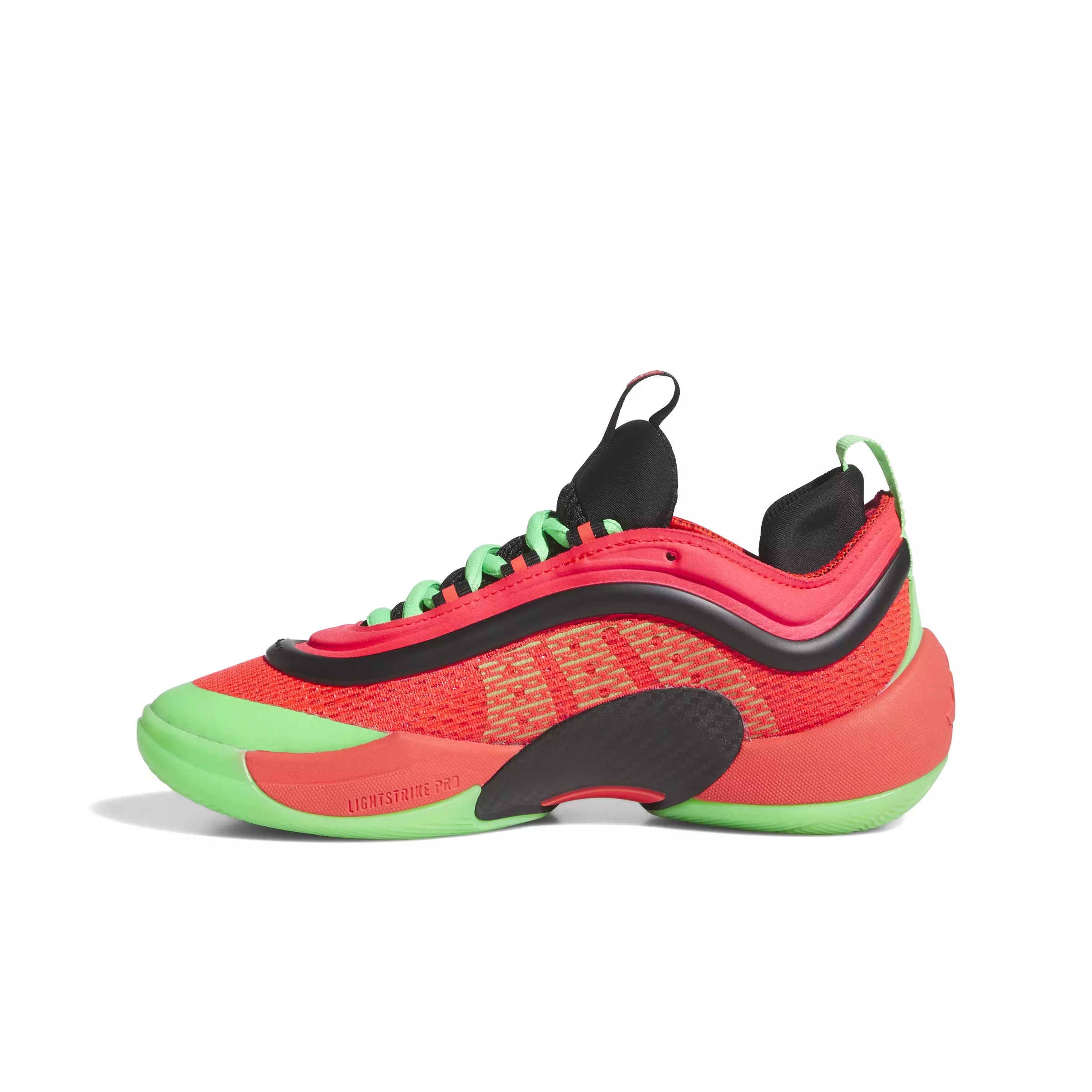 adidas D.O.N. Issue 6 "Lucid Red/Screaming Green/Core Black" Grade School Boys' Basketball Shoe - RED/GREEN/BLACK