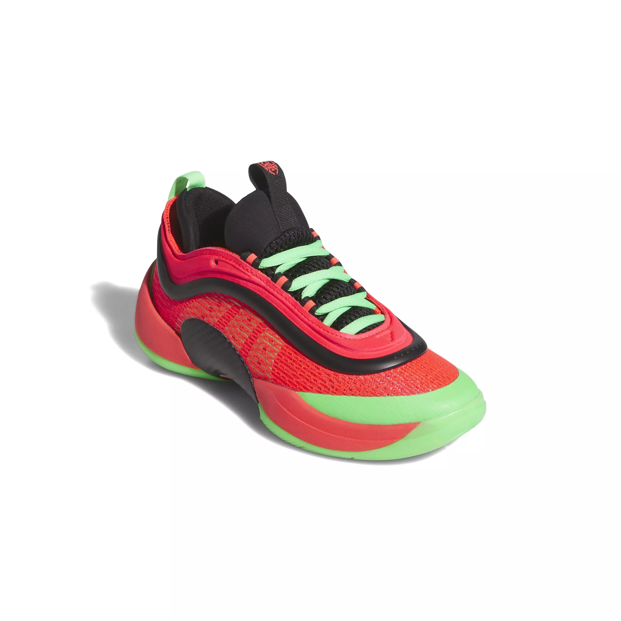 adidas D.O.N. Issue 6 "Lucid Red/Screaming Green/Core Black" Grade School Boys' Basketball Shoe - RED/GREEN/BLACK