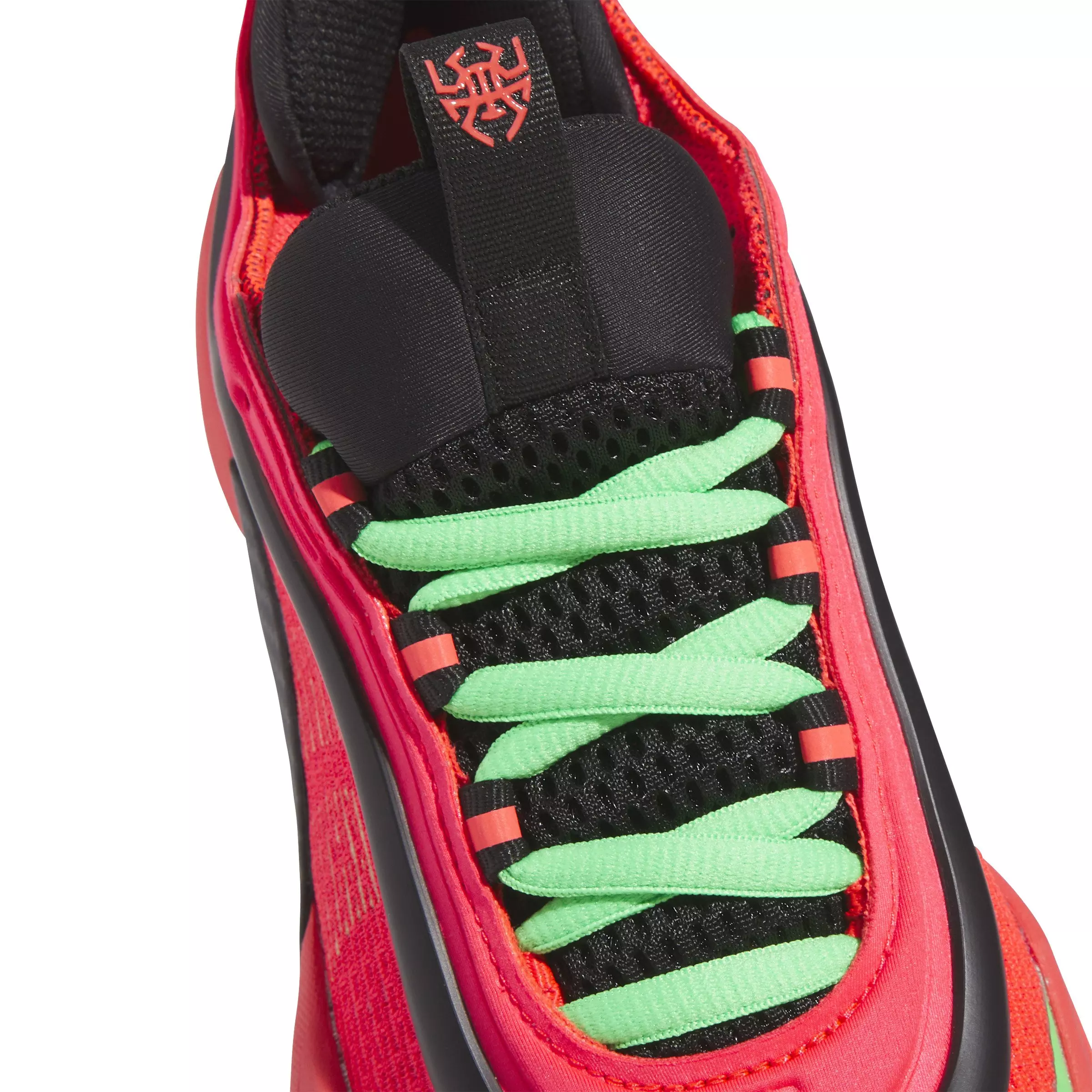 adidas D.O.N. Issue 6 "Lucid Red/Screaming Green/Core Black" Grade School Boys' Basketball Shoe - RED/GREEN/BLACK