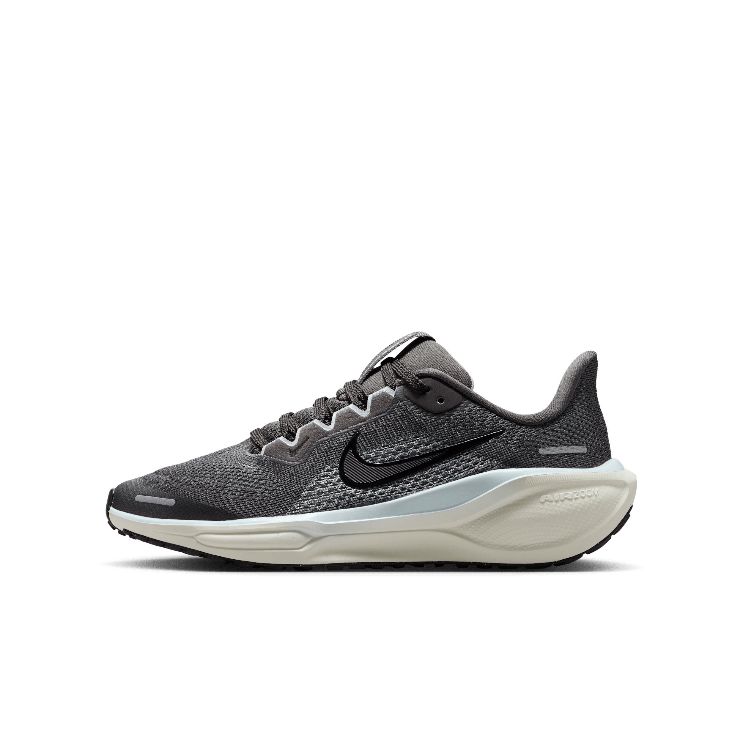 Nike Pegasus 41 Grade School Boys' "Medium Ash/Pure Platinum/Pale Ivory/Black" Running Shoe