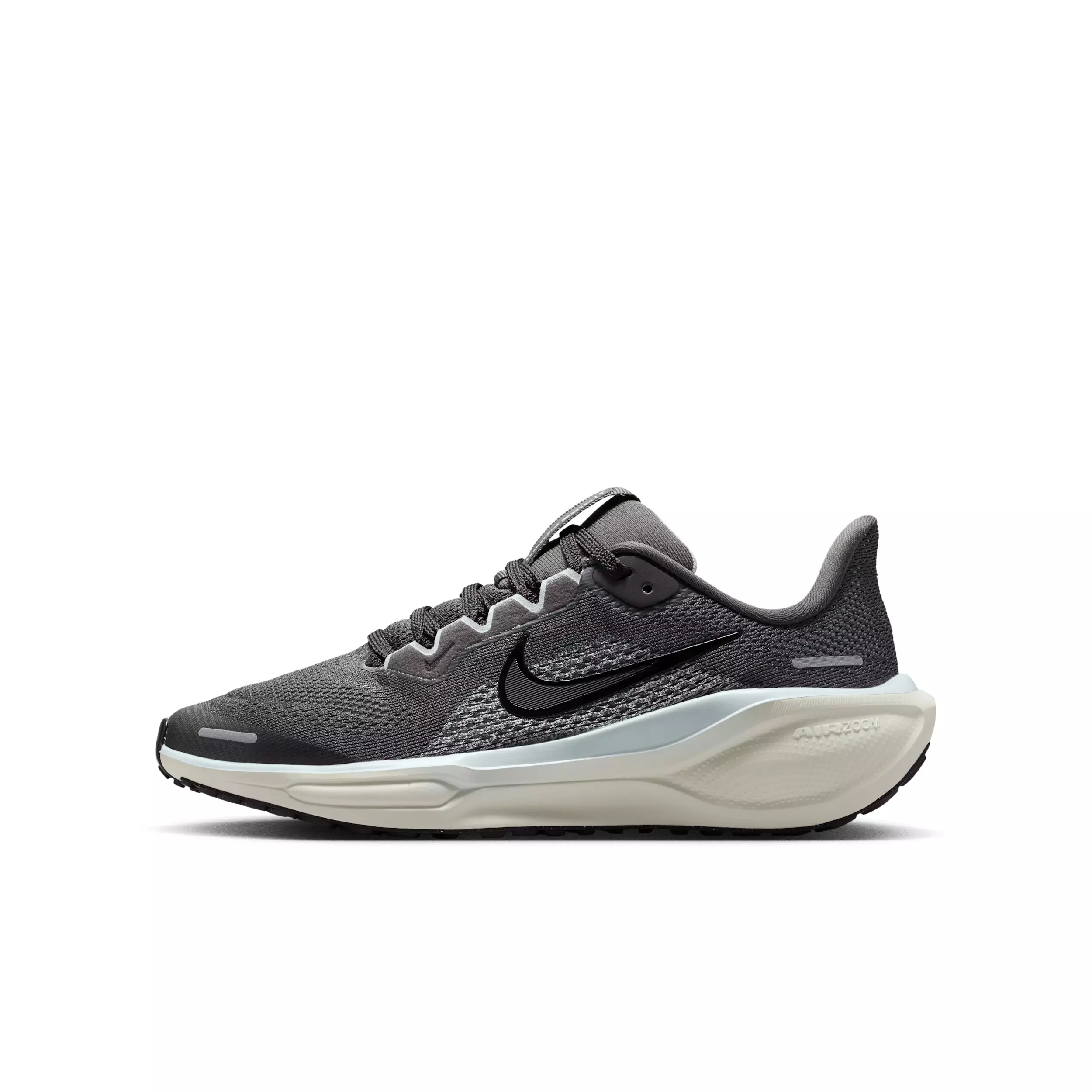 Nike Pegasus 41 "Medium Ash/Pure Platinum/Pale Ivory/Black" Grade School Boys' Running Shoe - MD ASH/PLATINUM/IVORY/BLACK