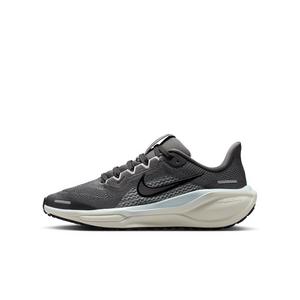 Nike Pegasus 41 "Medium Ash/Pure Platinum/Pale Ivory/Black" Grade School Boys' Running Shoe