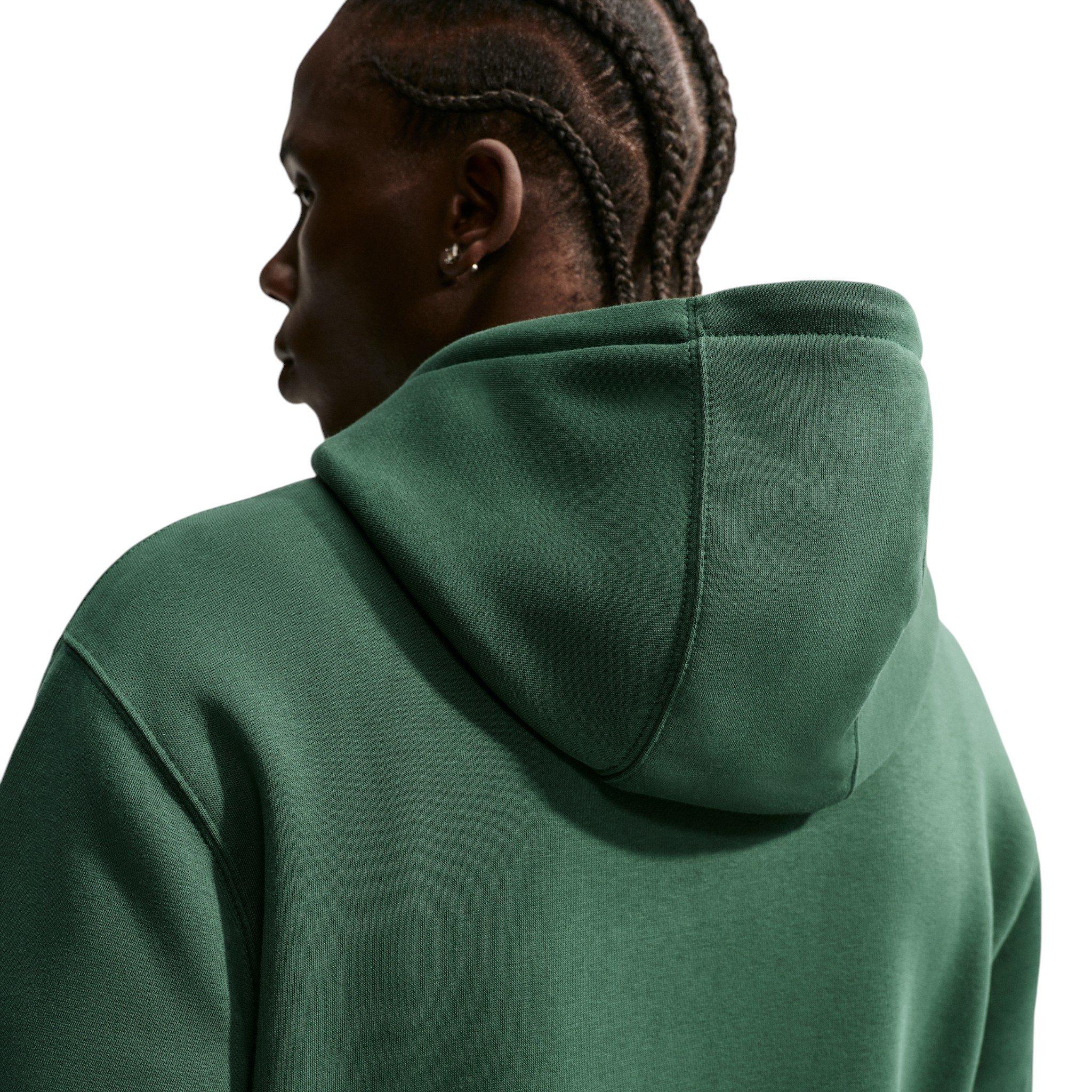 Nike Men's Club Pullover Fleece Hoodie - GREEN
