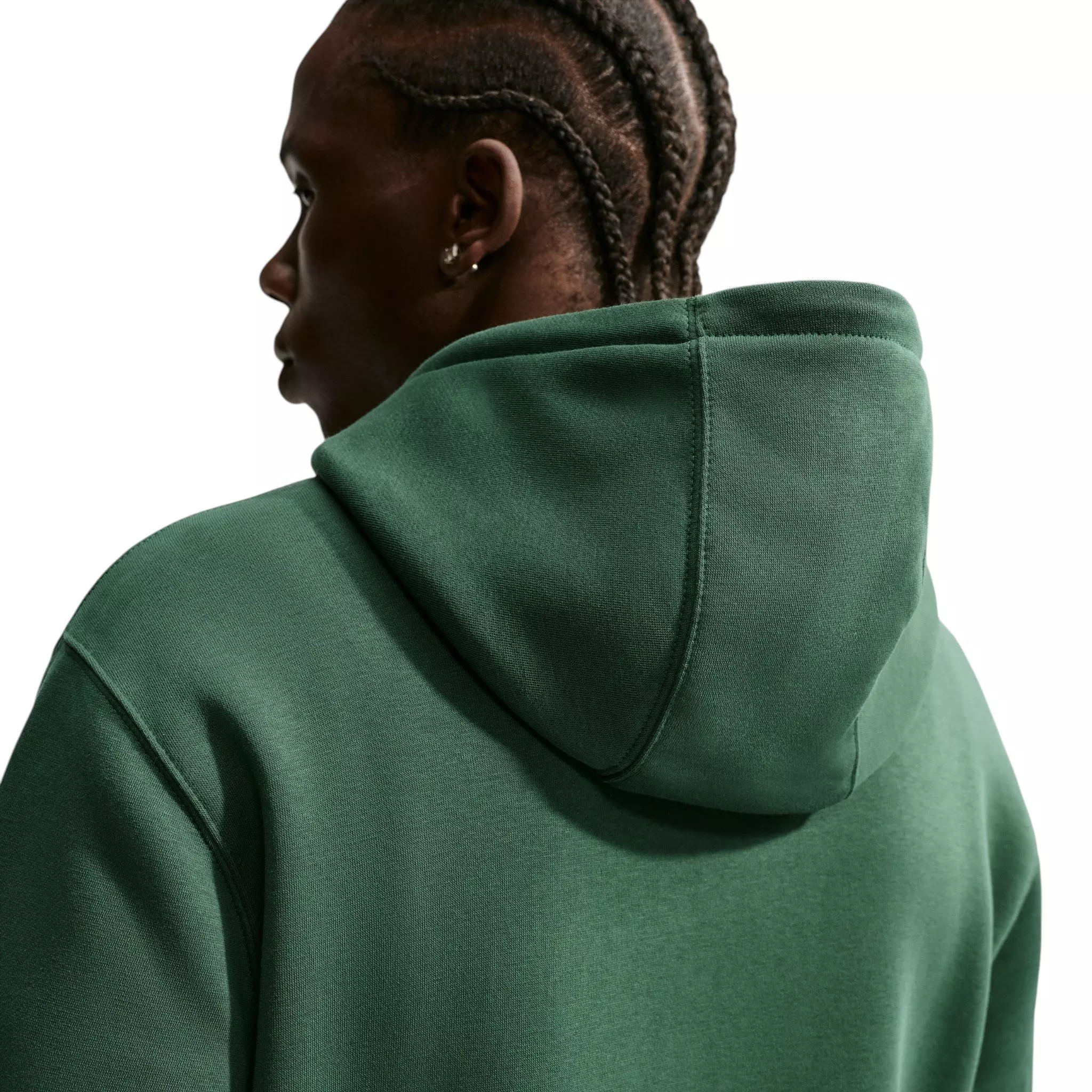 Nike Men's Club Pullover Fleece Hoodie - GREEN