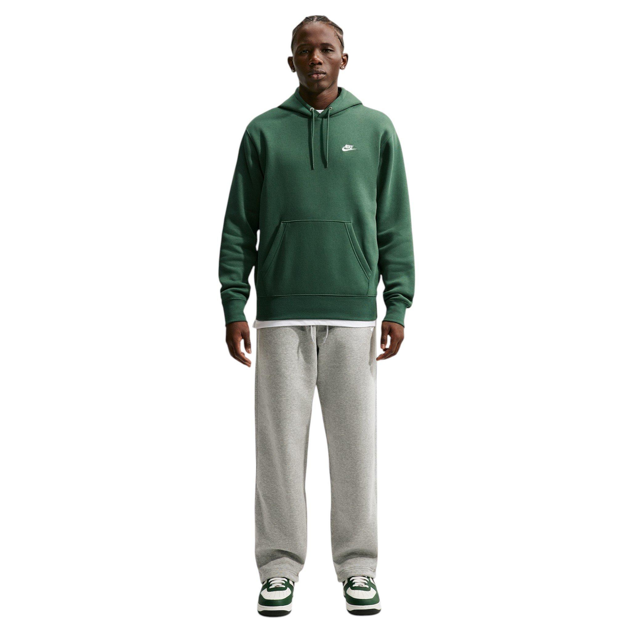 Nike Men's Club Pullover Fleece Hoodie - GREEN