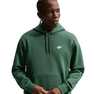 Nike Men's Club Pullover Fleece Hoodie - GREEN