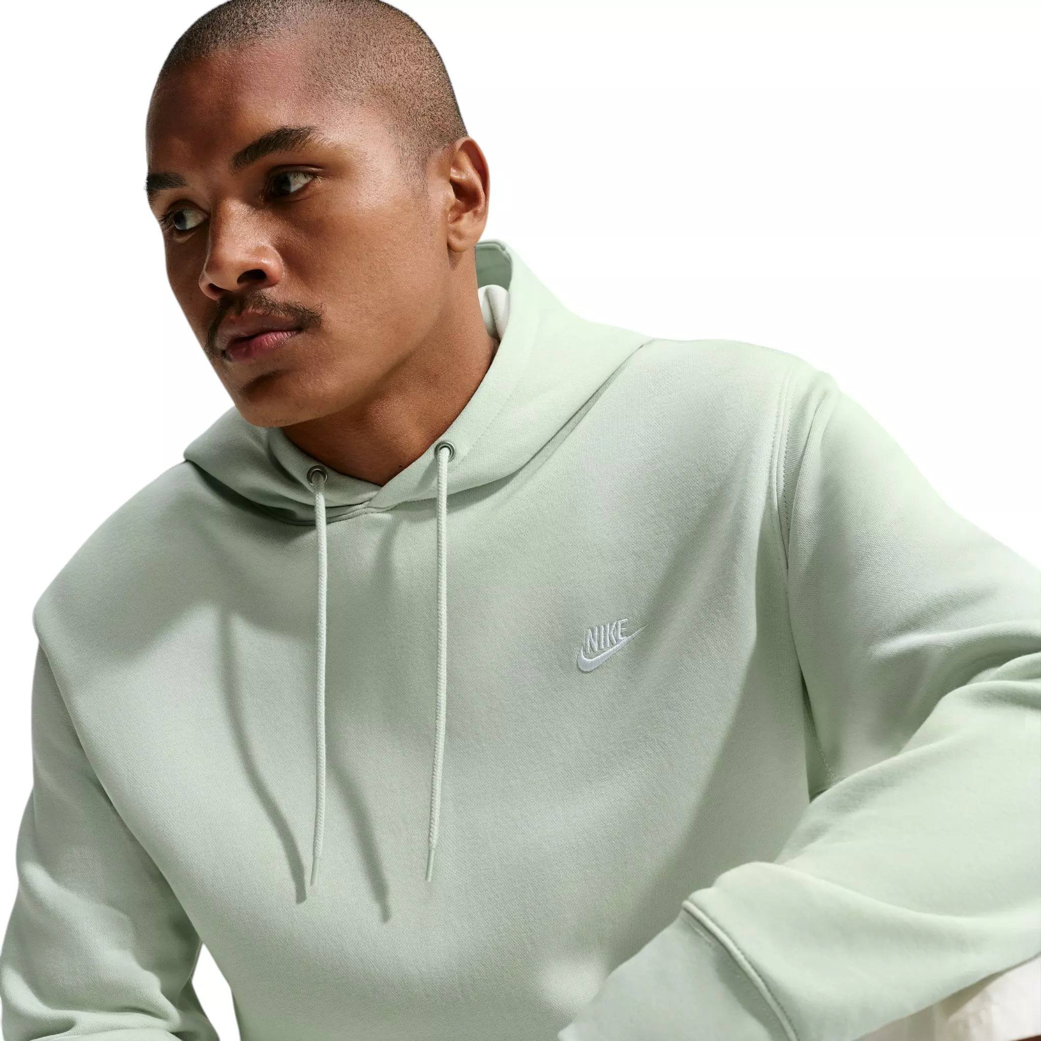 Nike Men's Club Pullover Fleece Hoodie - JADE