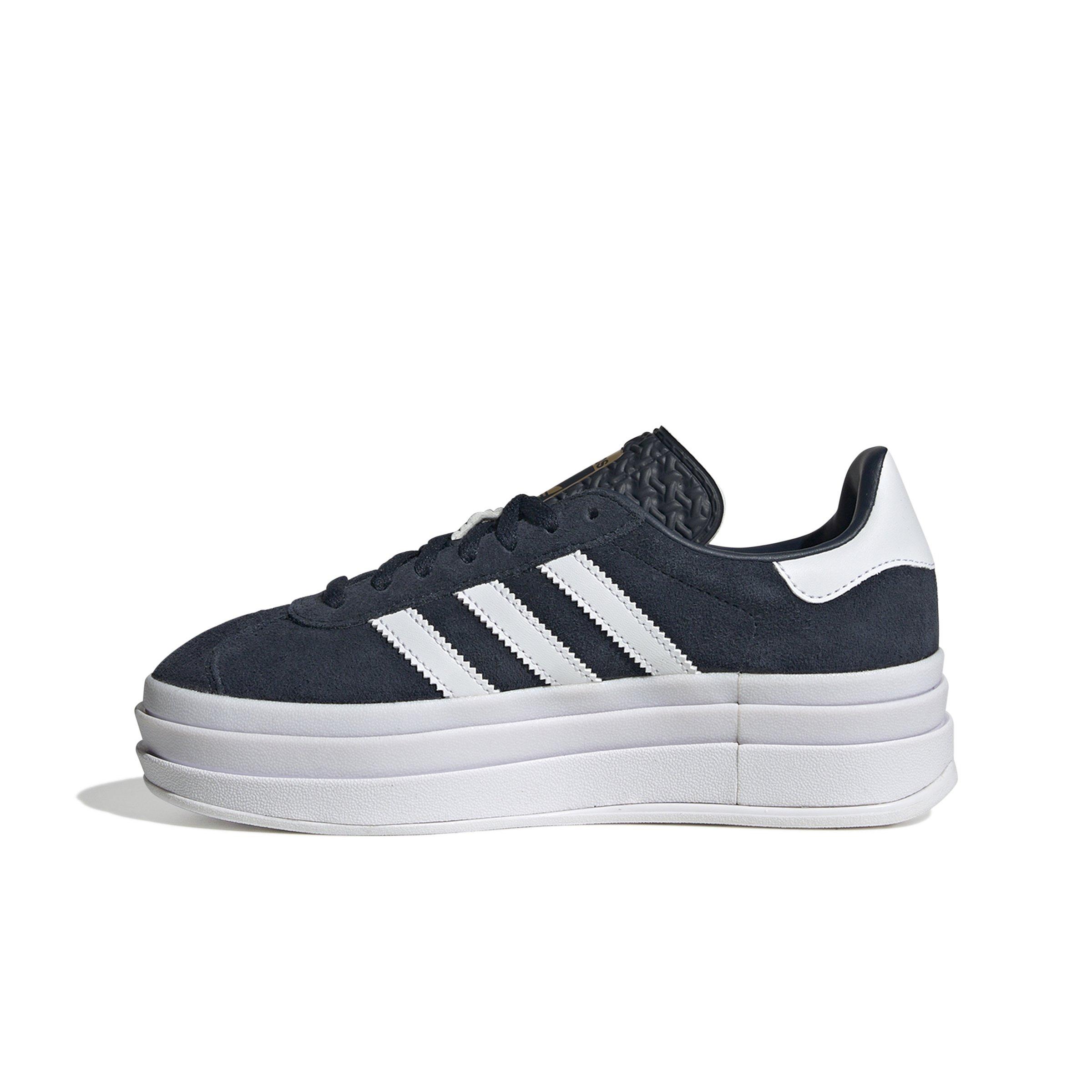 adidas Originals Gazelle Bold Grade School Girls' "Aurora Ink/Ftwr White/Gold Metallic" Shoe