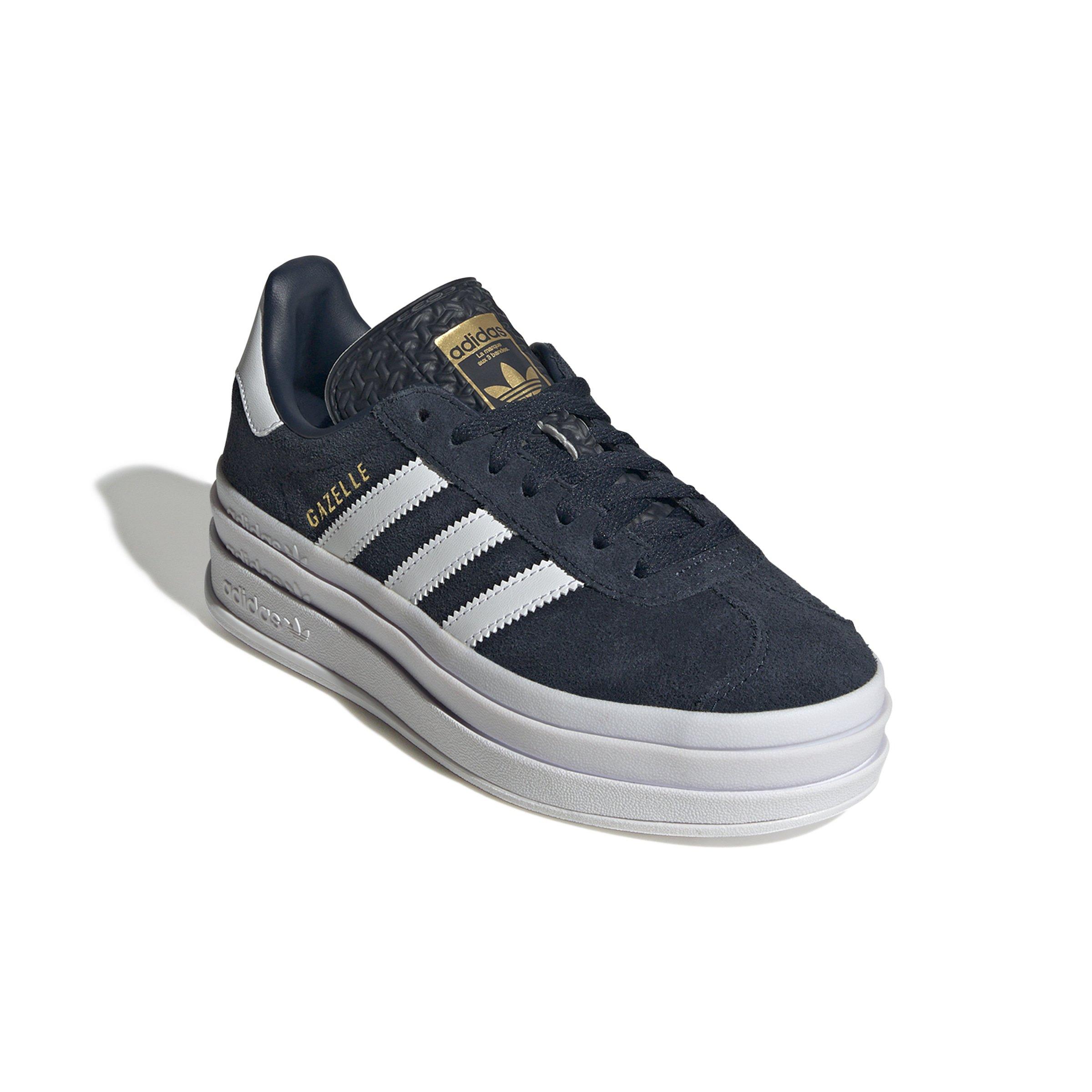 adidas Originals Gazelle Bold Grade School Girls' "Aurora Ink/Ftwr White/Gold Metallic" Shoe