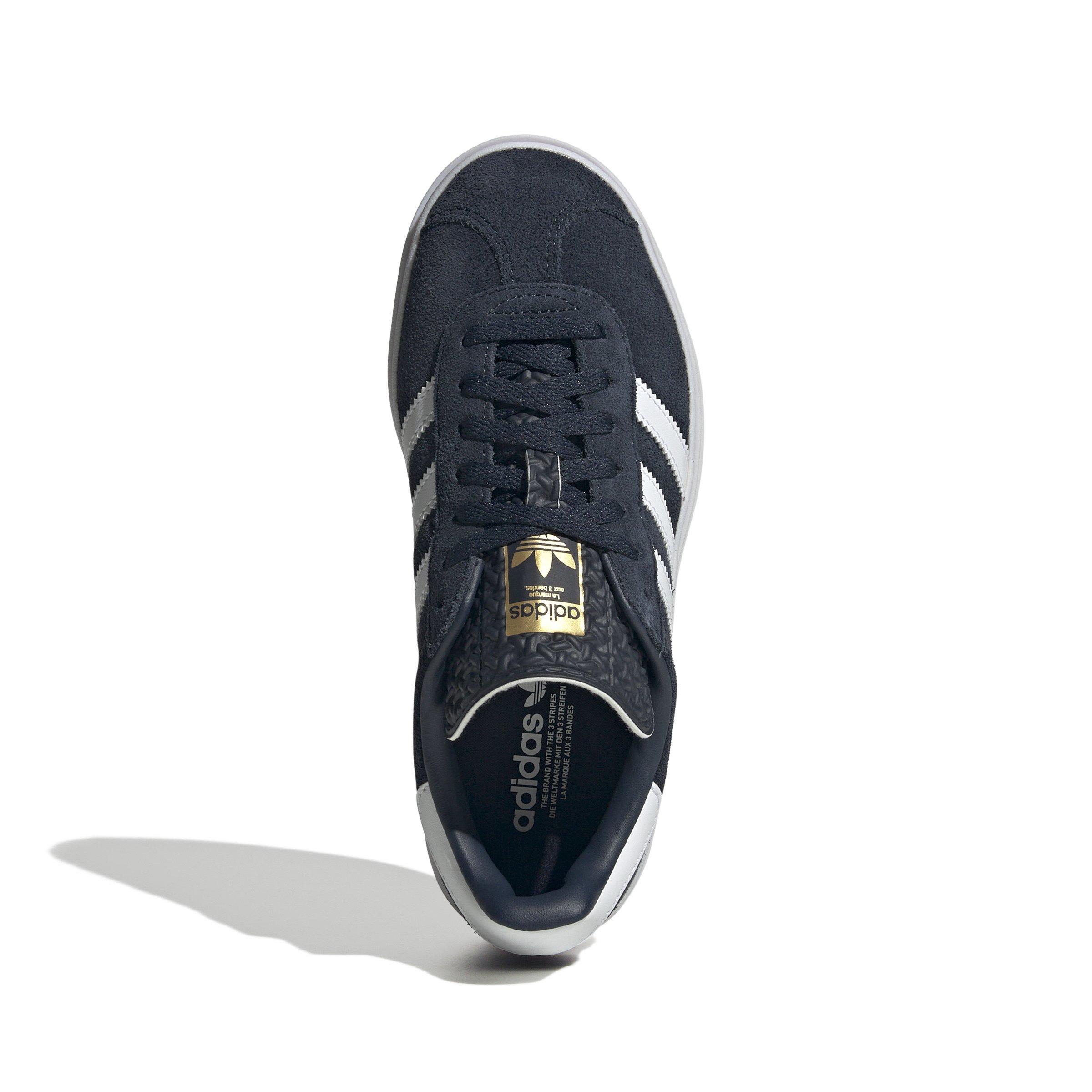 adidas Originals Gazelle Bold Grade School Girls' "Aurora Ink/Ftwr White/Gold Metallic" Shoe