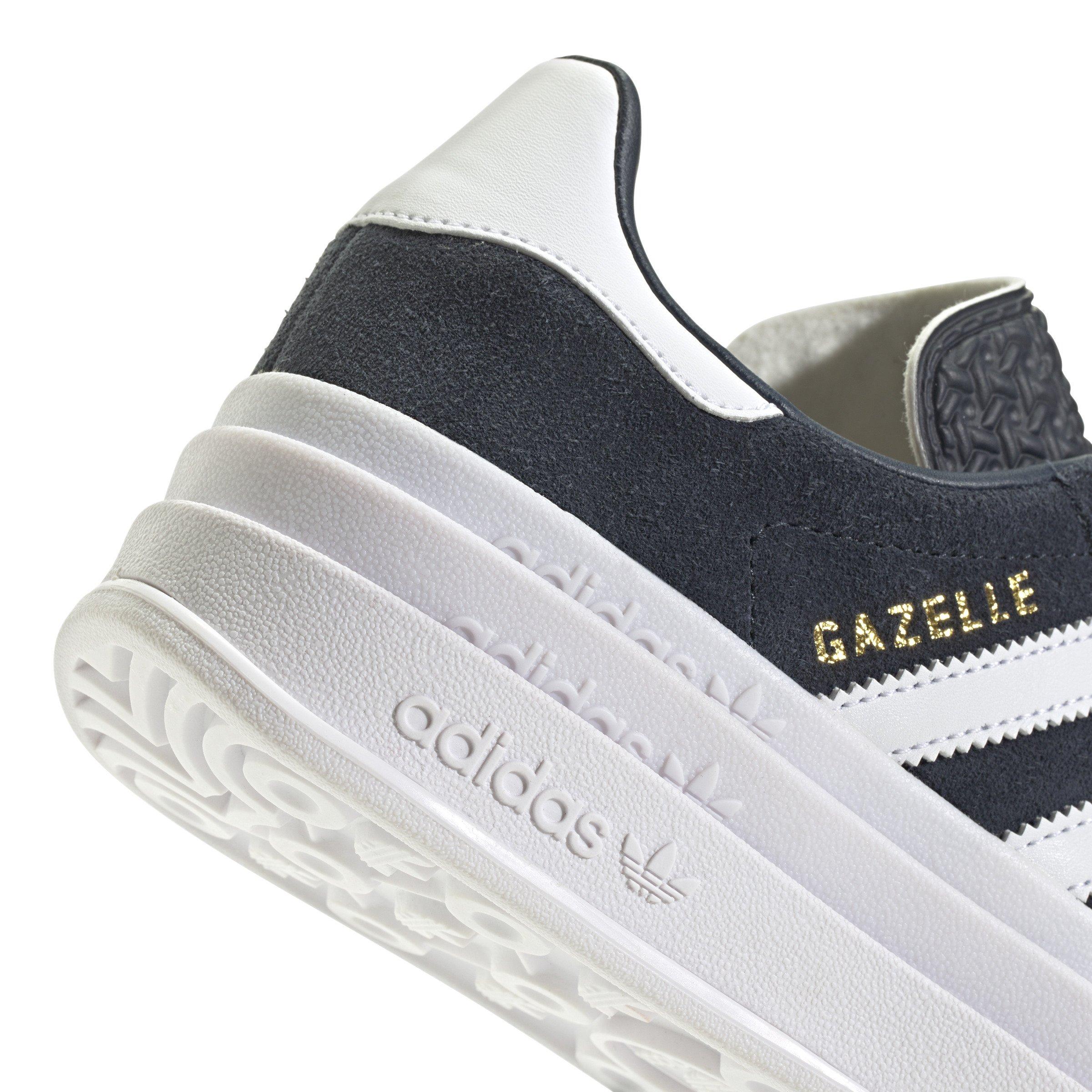 adidas Originals Gazelle Bold Grade School Girls' "Aurora Ink/Ftwr White/Gold Metallic" Shoe