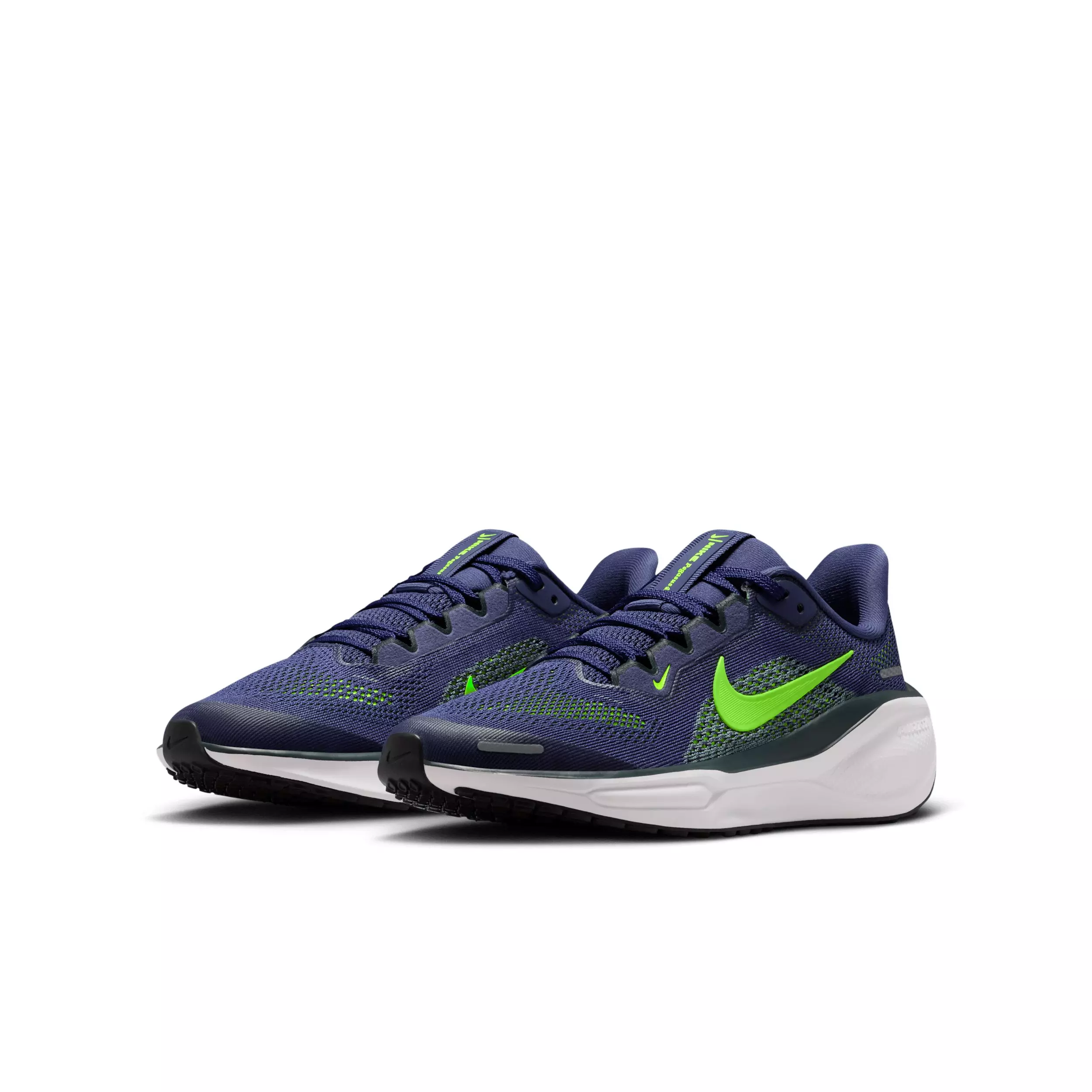 Nike Pegasus 41 "Sanded Purple/Seaweed/Cannon/Volt" Grade School Boys' Running Shoe - PURPLE/SEAWEED/CANNON/VOLT