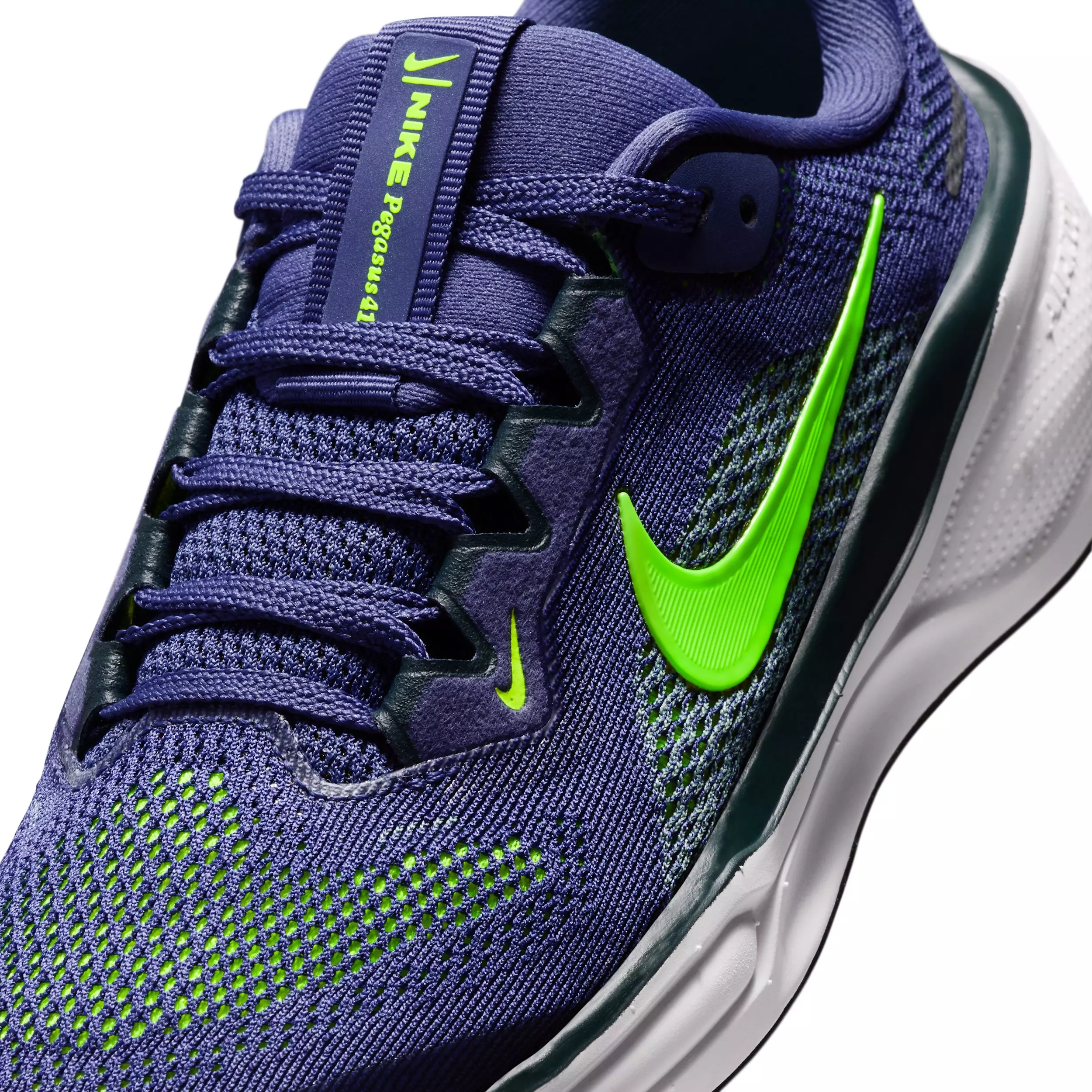 Nike Pegasus 41 "Sanded Purple/Seaweed/Cannon/Volt" Grade School Boys' Running Shoe - PURPLE/SEAWEED/CANNON/VOLT