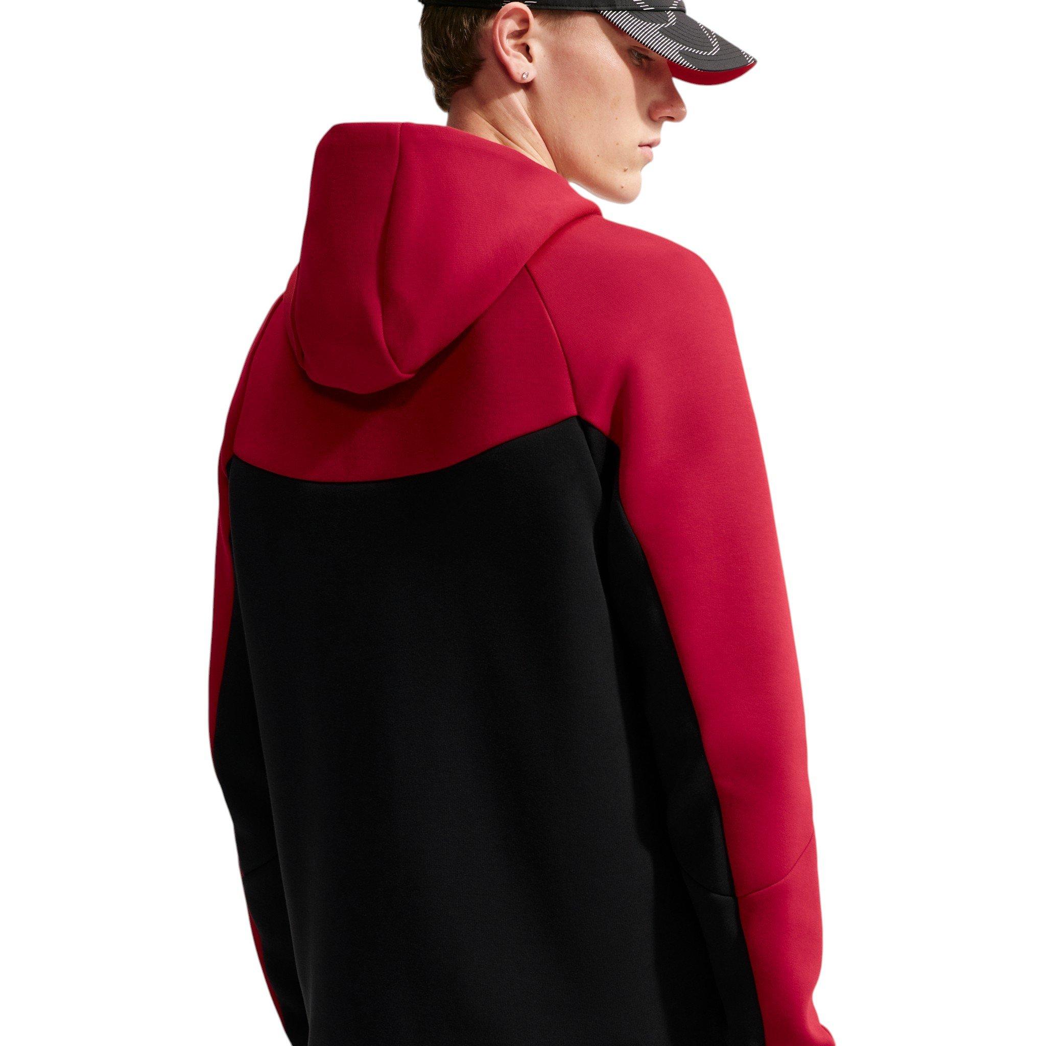 Nike Men's Tech Fleece Windrunner Full-Zip Jacket - RED Thumbnail View 2