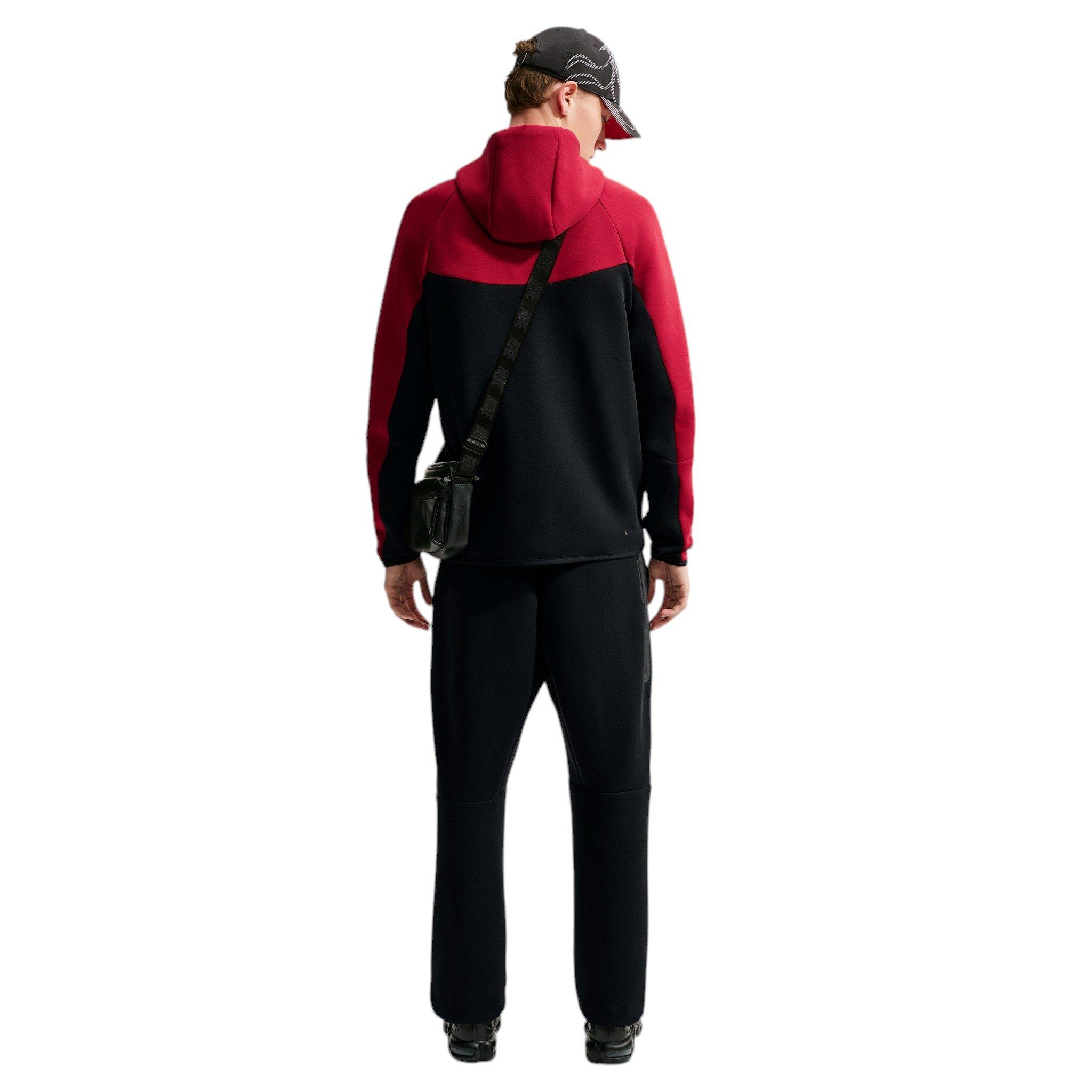 Nike Men's Tech Fleece Windrunner Full-Zip Jacket - RED Thumbnail View 5