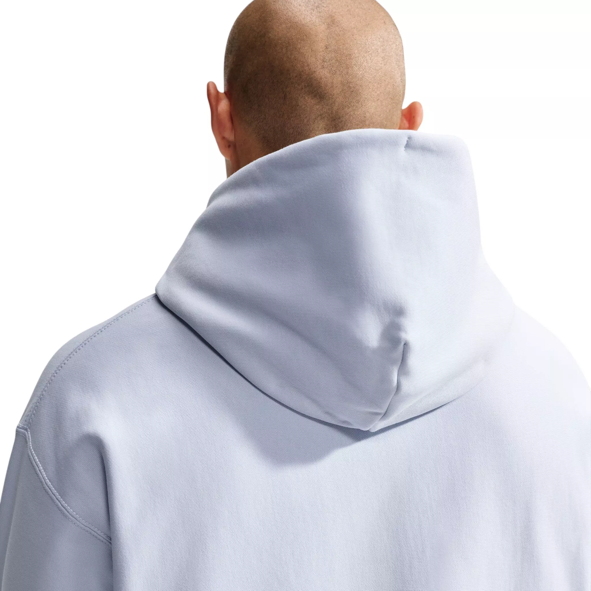 Nike Men's Solo Swoosh Pullover Hoodie - Football Grey/White - GREY/WHITE