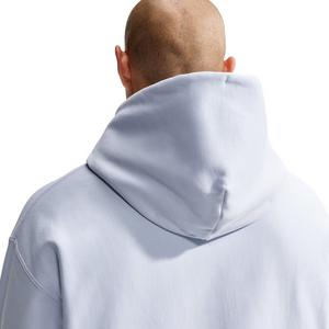 Nike Men's Solo Swoosh Pullover Hoodie - Football Grey/White - GREY/WHITE