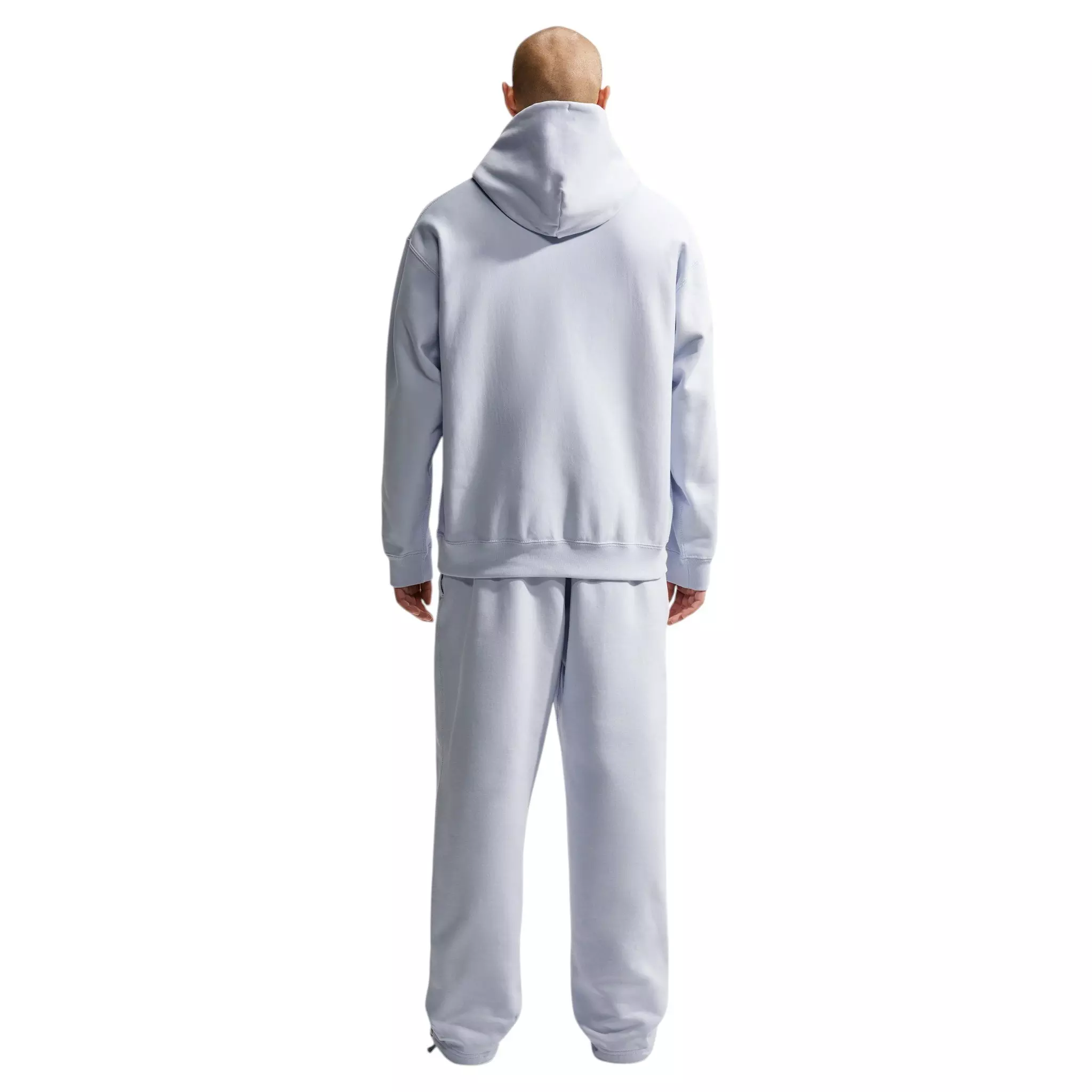 Nike Men's Solo Swoosh Pullover Hoodie - Football Grey/White - GREY/WHITE