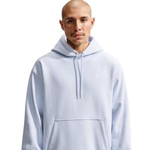 Nike Men's Solo Swoosh Pullover Hoodie - Football Grey/White - GREY/WHITE