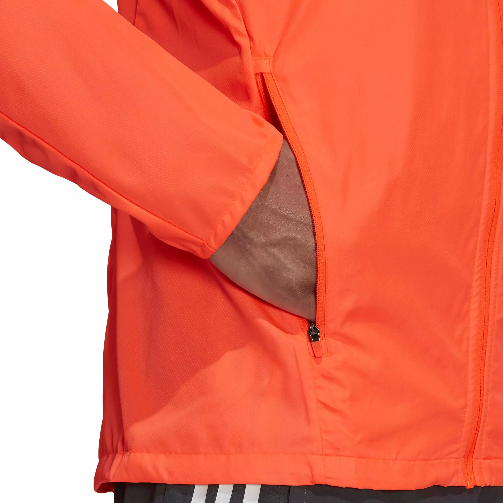 adidas Men's Marathon 3-Stripes Red/White Jacket - RED/WHITE