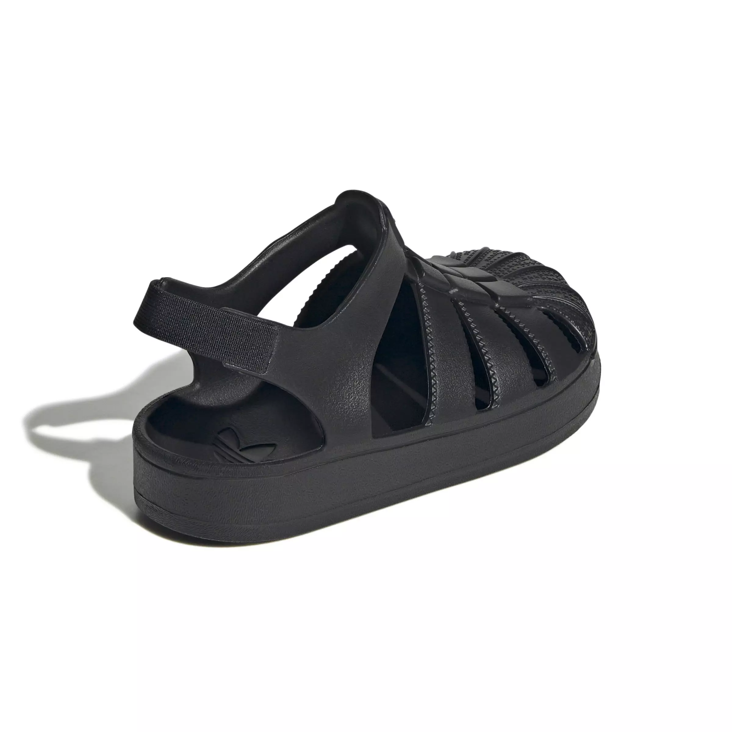 adidas Originals Superstar "Core Black" Preschool Boys' Sandal - BLACK/BLACK/BLACK