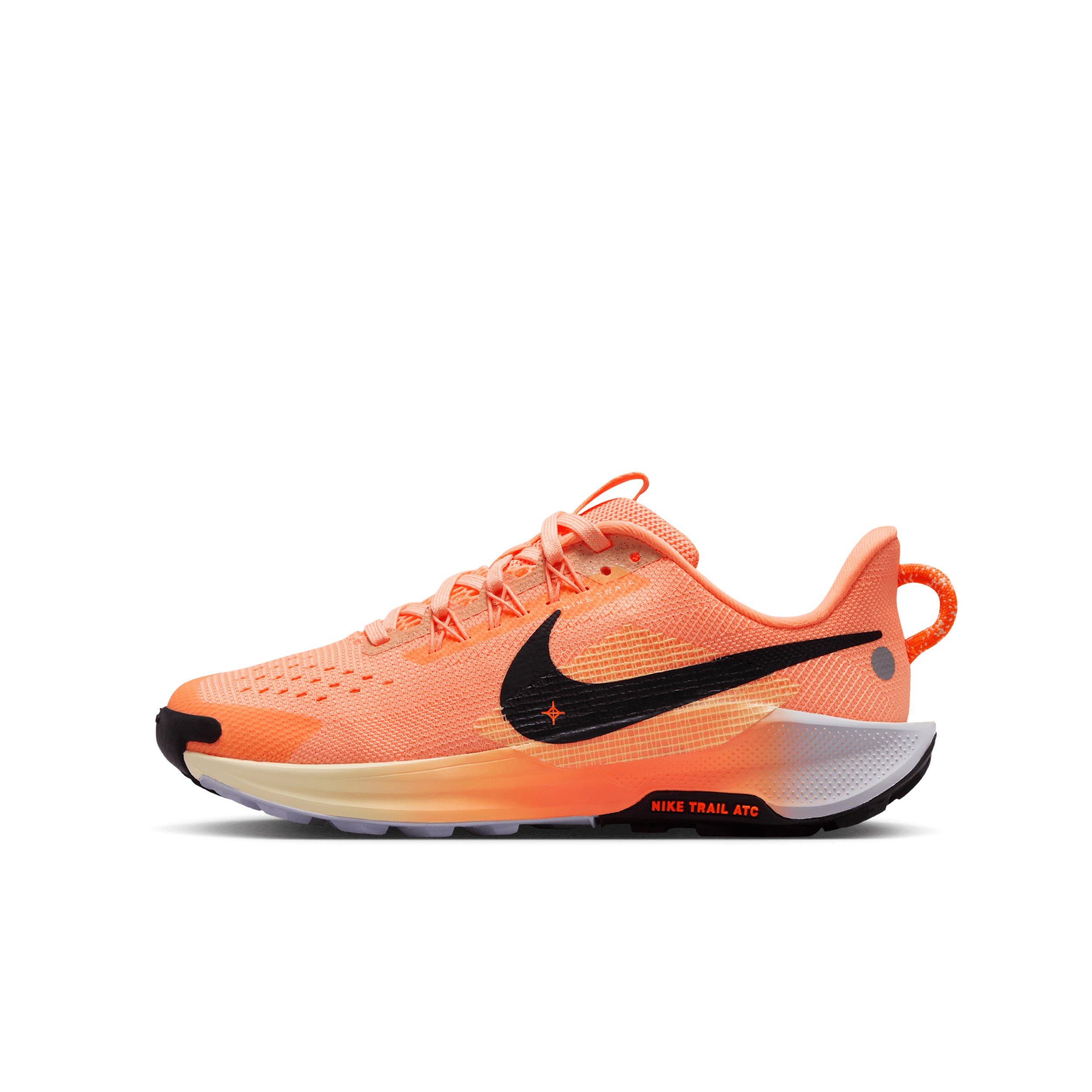 Nike Pegasus Trail 5 Grade School Boys' "Orange Pulse/Ghost/Alabaster/Black" Trail Running Shoe