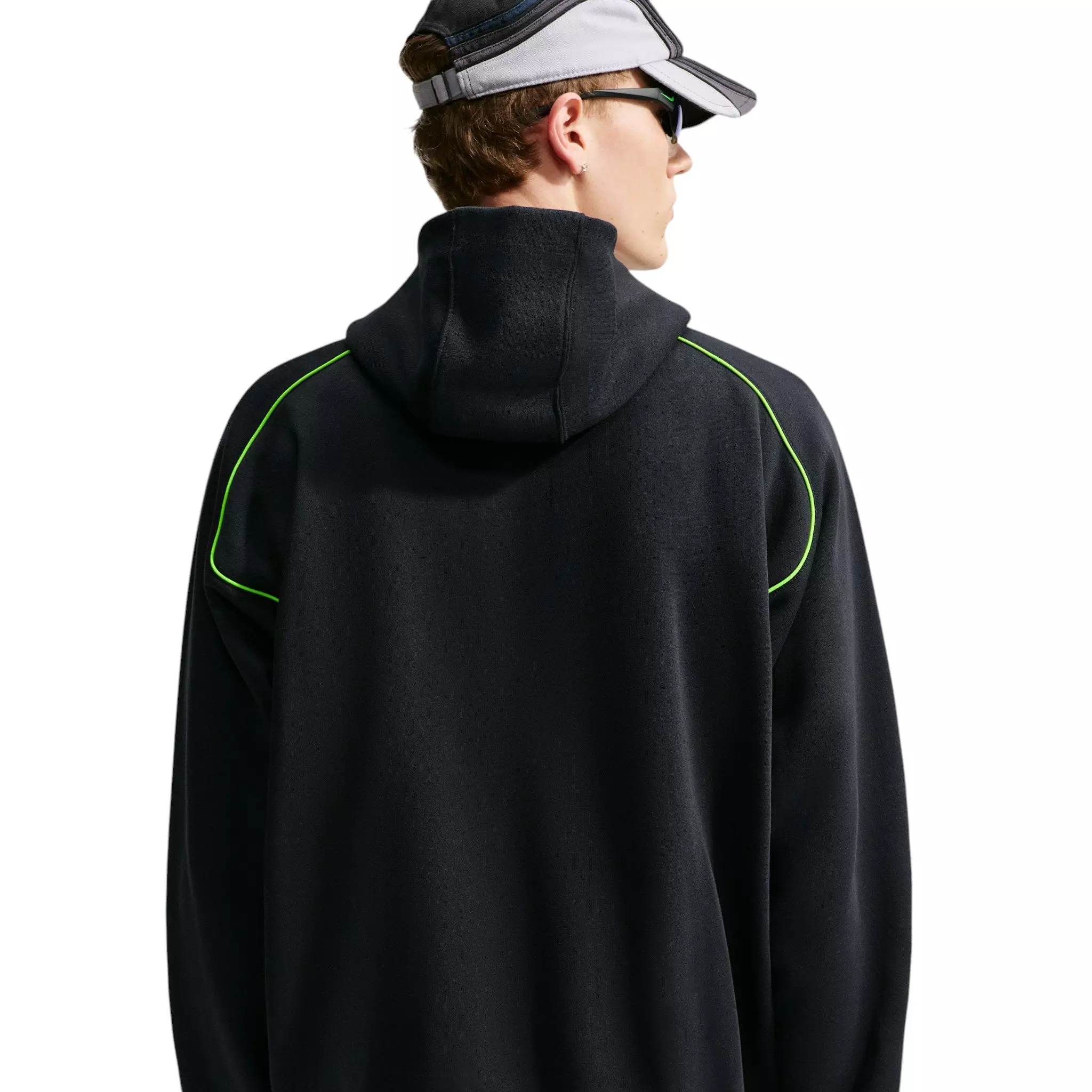 Nike Men's Air Fleece Pullover Hoodie - BLACK