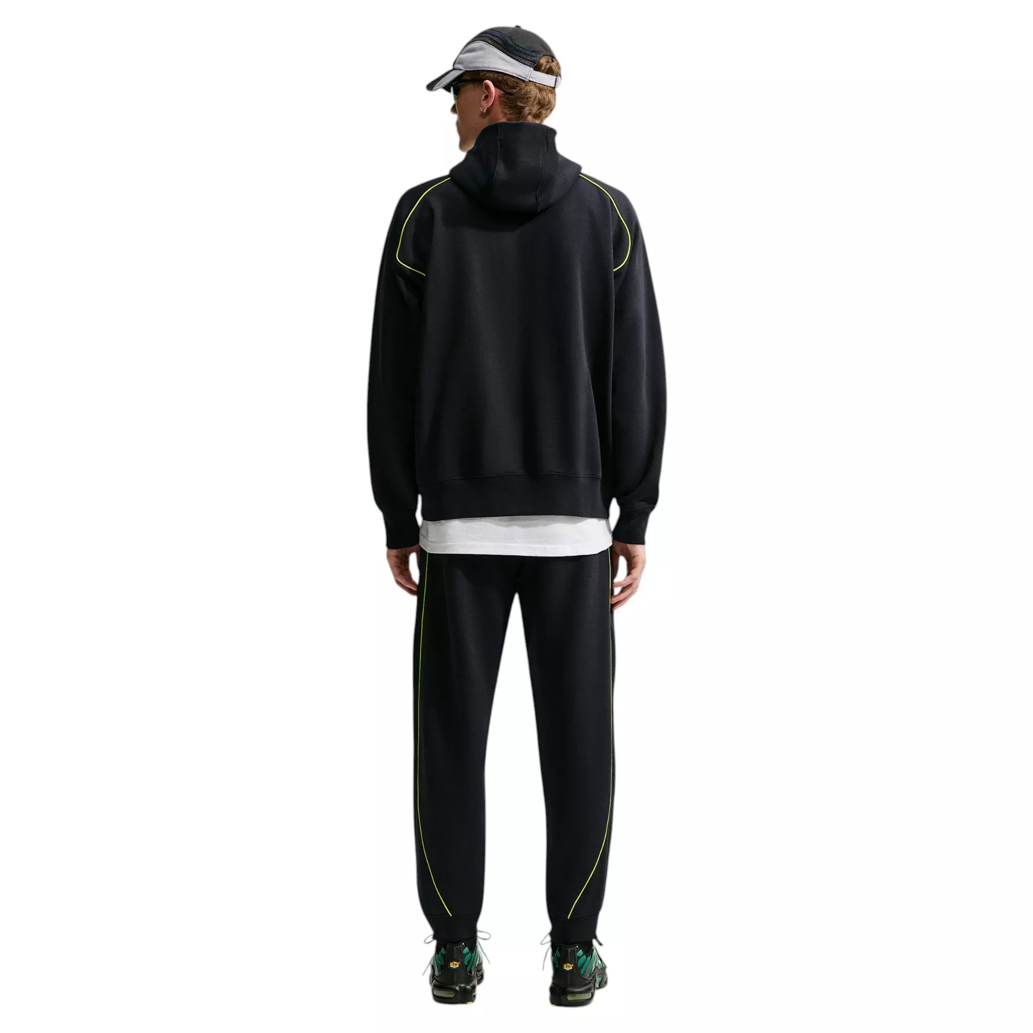 Nike Men's Air Fleece Pullover Hoodie - BLACK