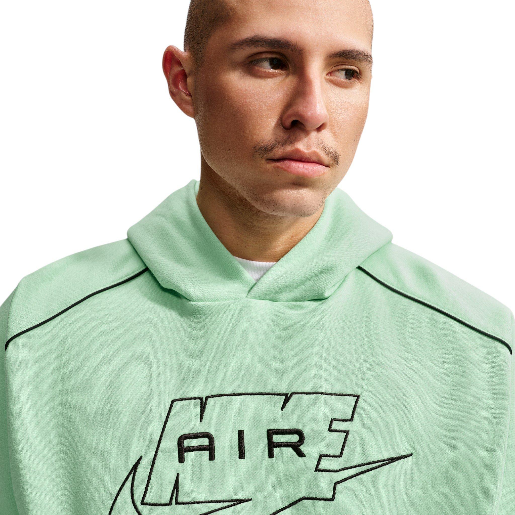 Nike Men's Air Fleece Pullover Hoodie - GREEN