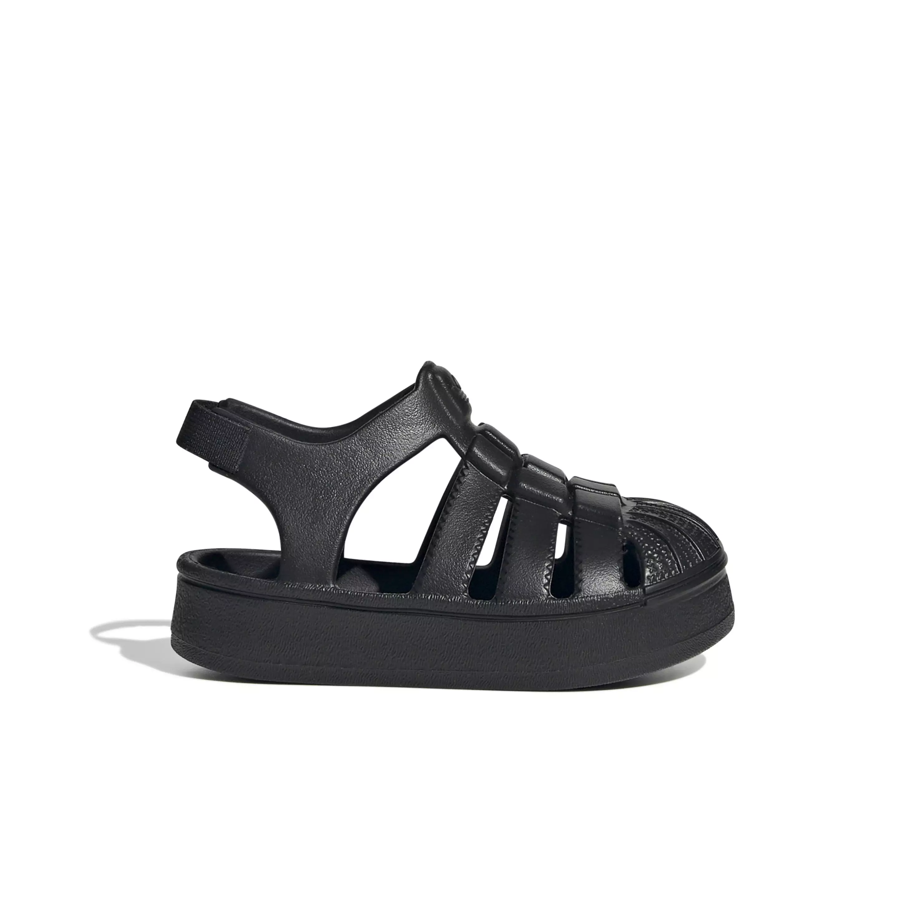 adidas Originals Superstar "Core Black/Core Black/Core Black" Infant Boys' Sandal - BLACK/BLACK/BLACK
