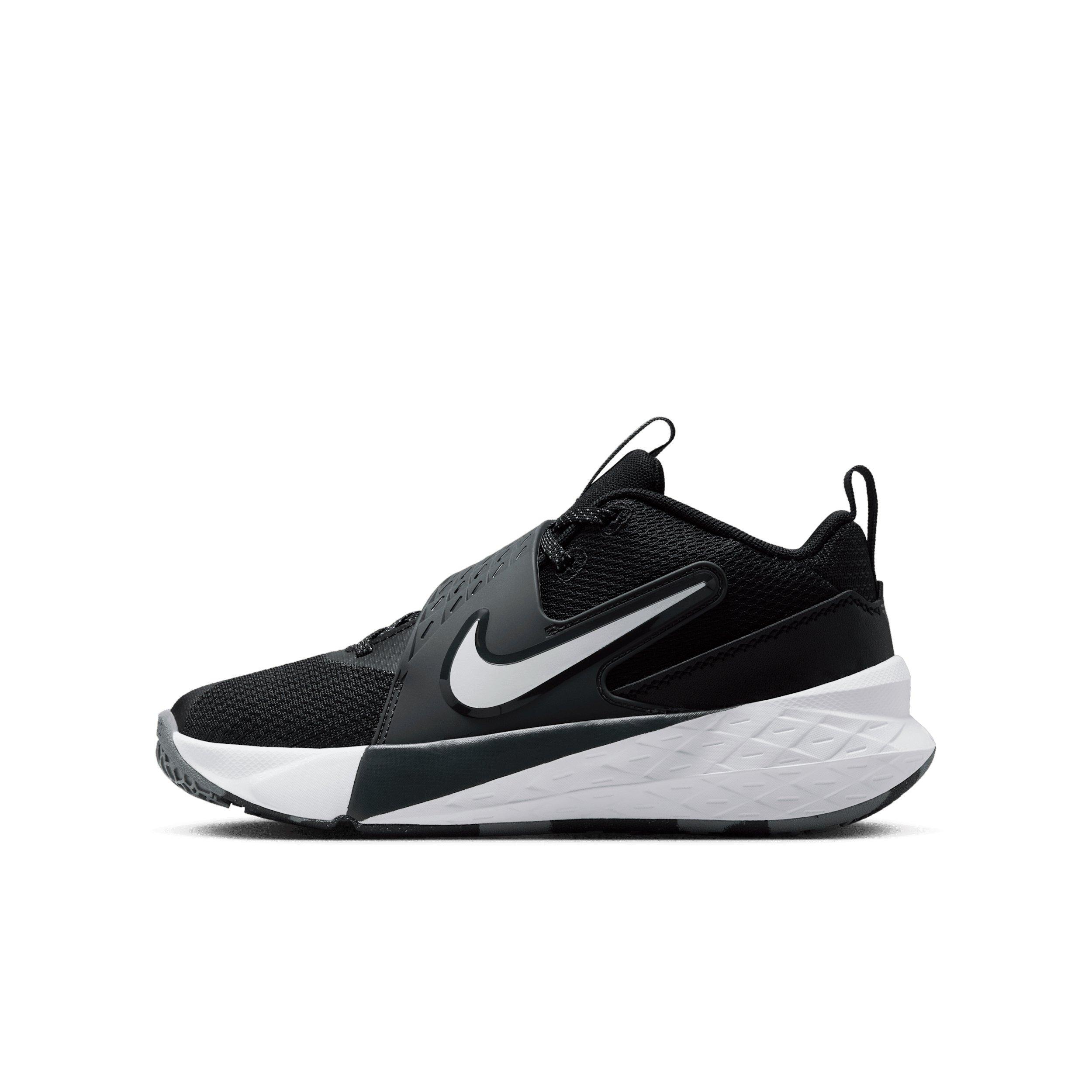 Nike Team Hustle D 12 Grade School Boys' "Black/Anthracite/White" Basketball Shoe