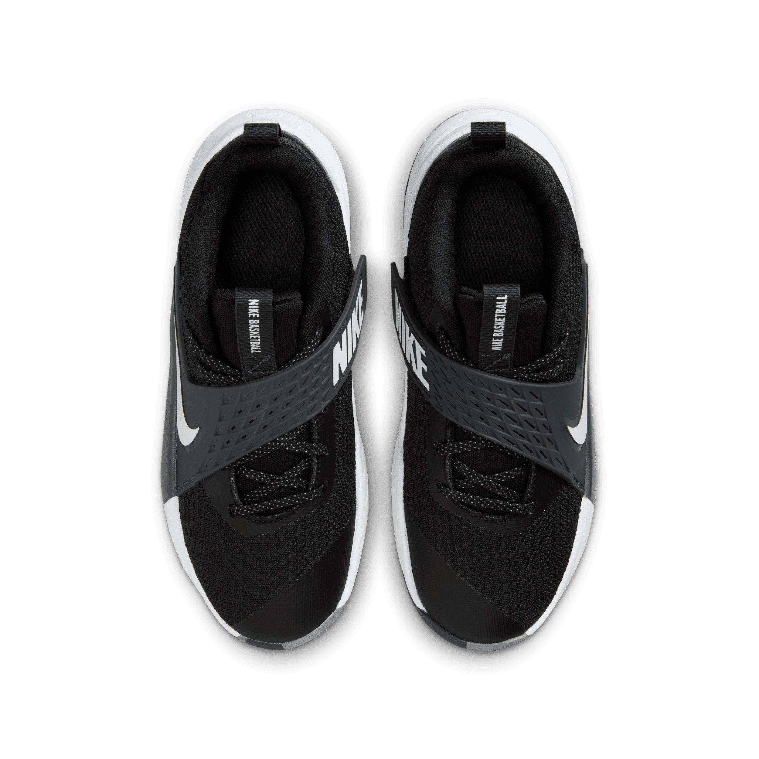 Nike Team Hustle D 12 Grade School Boys' "Black/Anthracite/White" Basketball Shoe