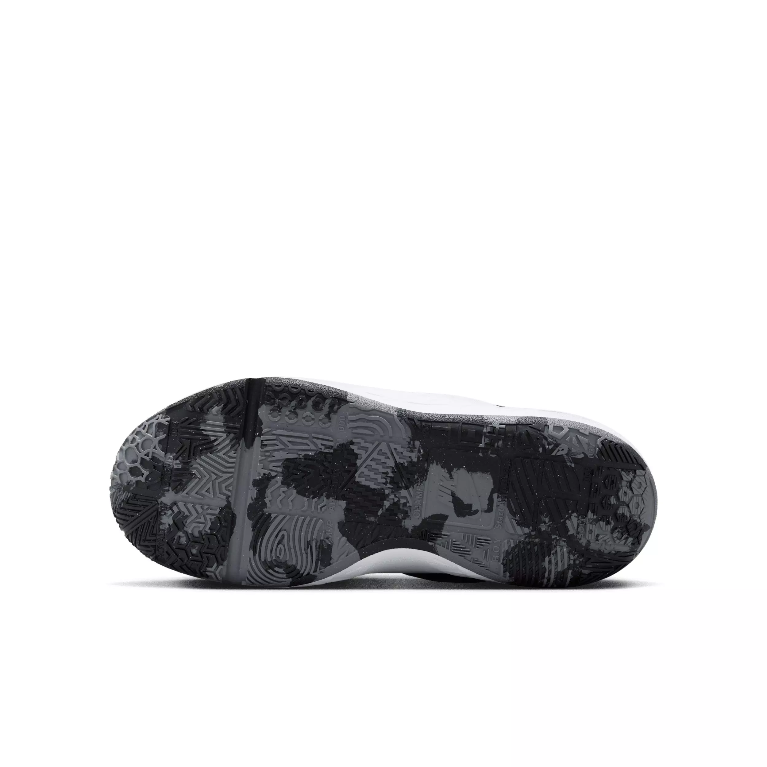 Nike Team Hustle D 12 "Black/Anthracite/White" Grade School Boys' Basketball Shoe - BLACK/ANTHRACITE/WHITE