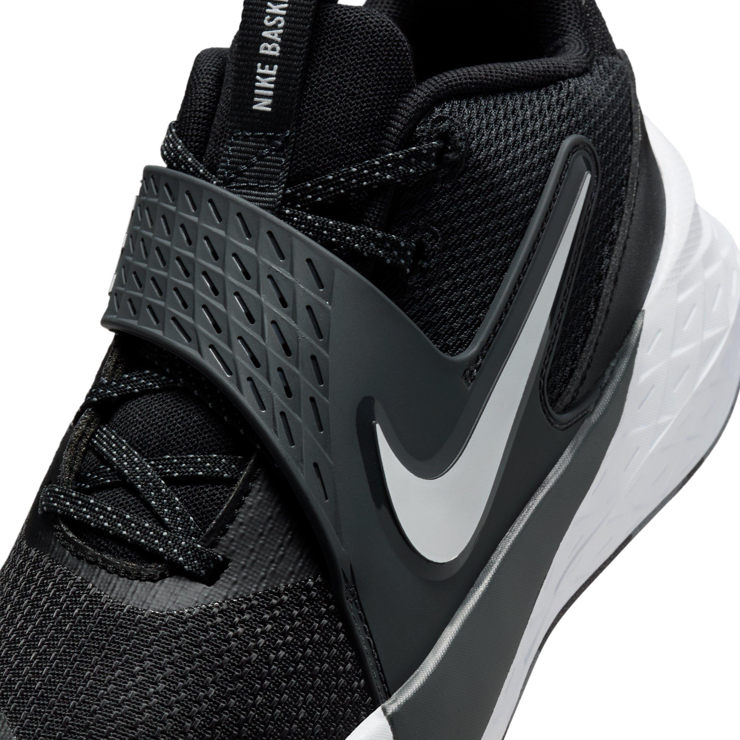 Nike Team Hustle D 12 Grade School Boys' "Black/Anthracite/White" Basketball Shoe