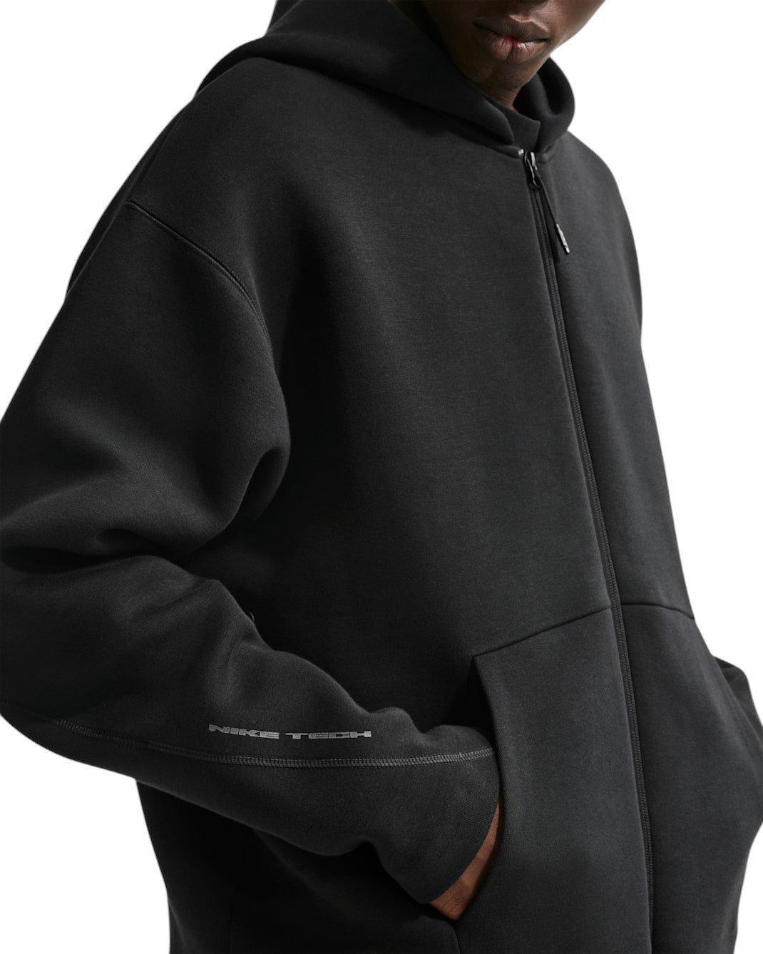 Nike Men's Tech Fleece Full-Zip Hoodie - BLACK