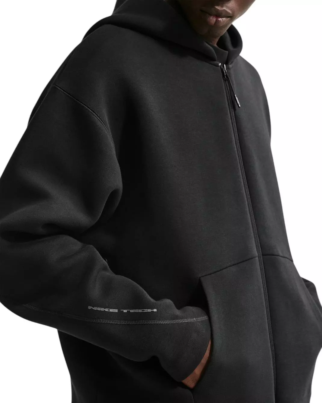 Nike Men's Tech Fleece Full-Zip Hoodie - BLACK